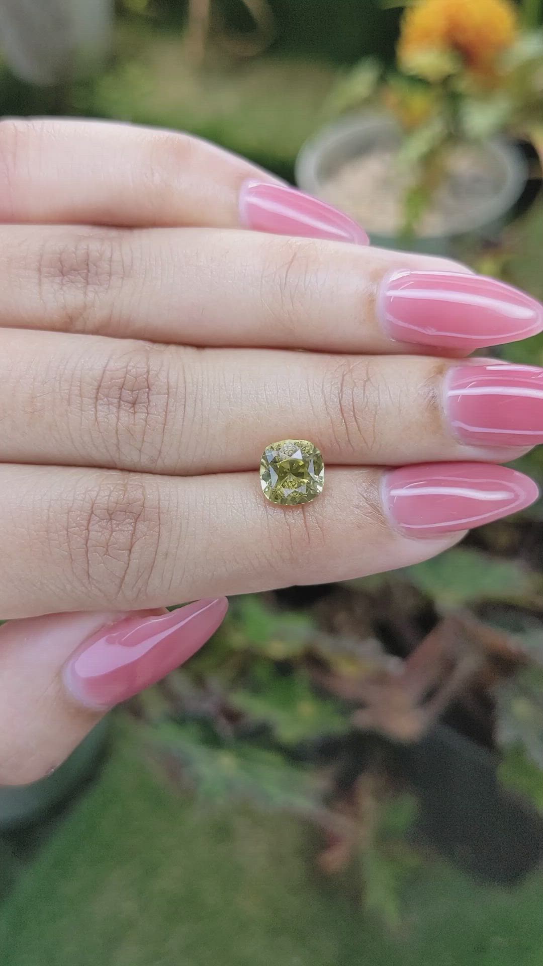 2.61 Ct. Chrysoberyl from Ceylon (Sri Lanka) Size Video