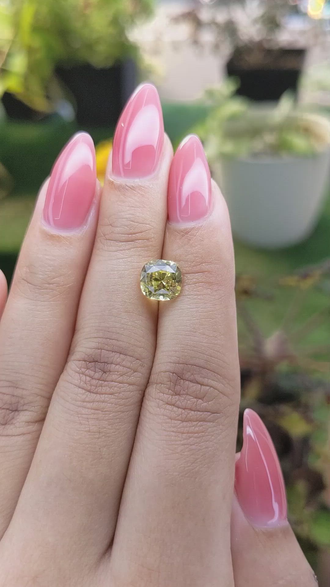 2.61 Ct. Chrysoberyl from Ceylon (Sri Lanka) Size Video