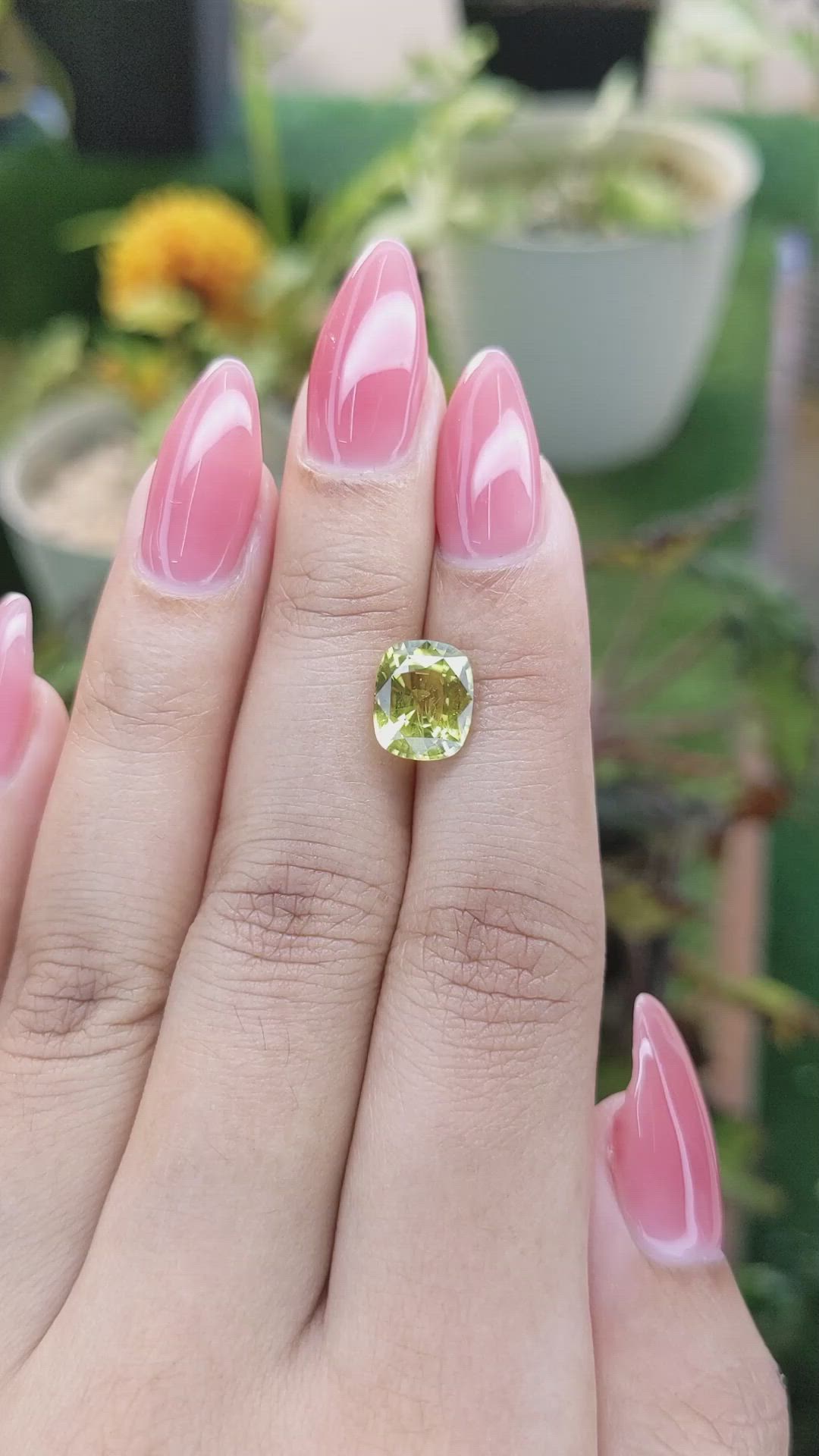 3.26 Ct. Chrysoberyl from Ceylon (Sri Lanka) Size Video