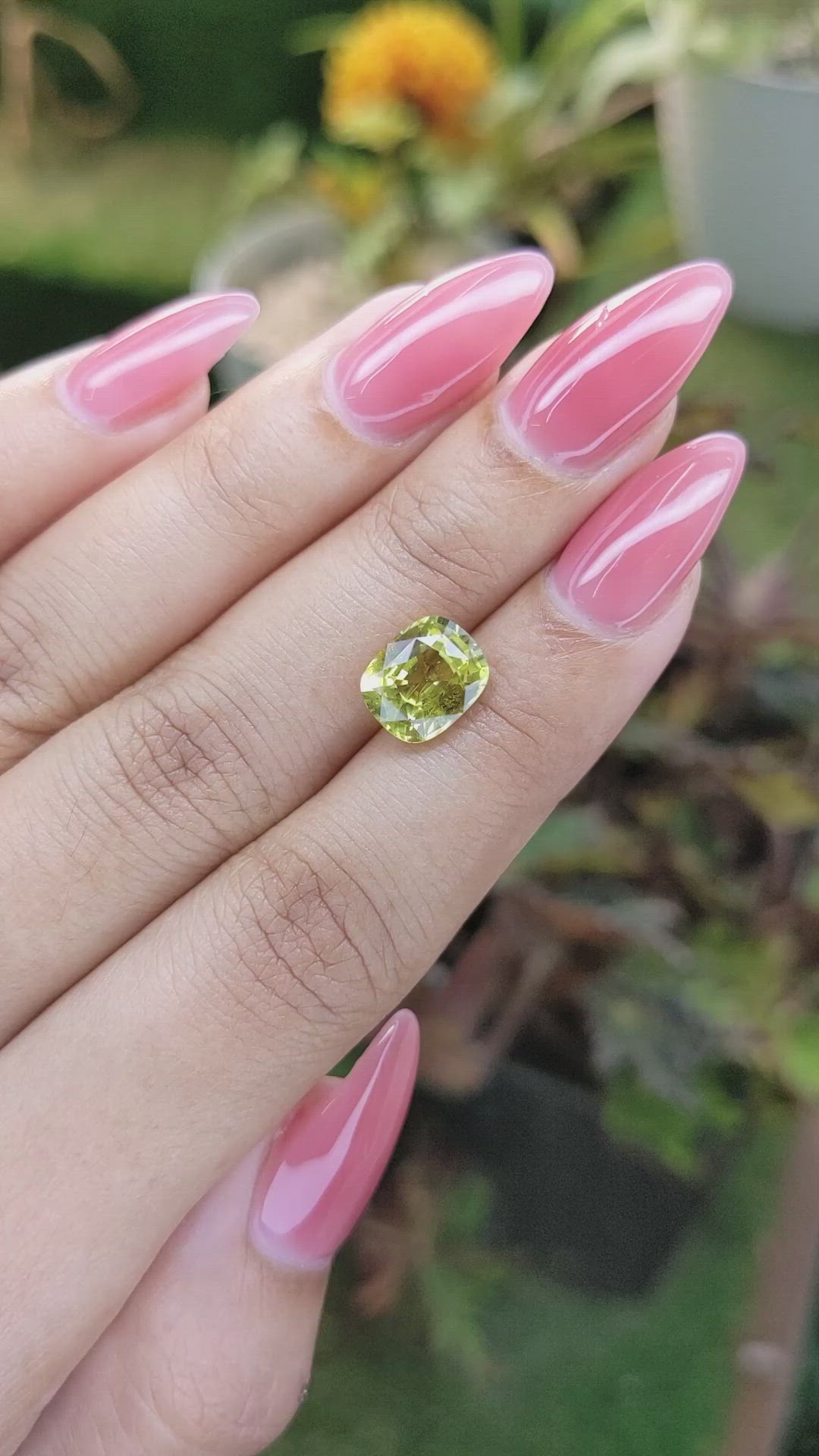 3.26 Ct. Chrysoberyl from Ceylon (Sri Lanka) Size Video