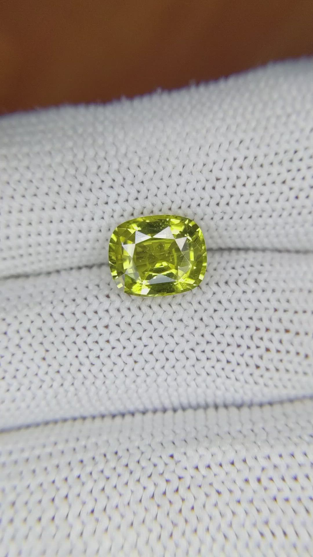 3.26 Ct. Chrysoberyl from Ceylon (Sri Lanka) Size Video