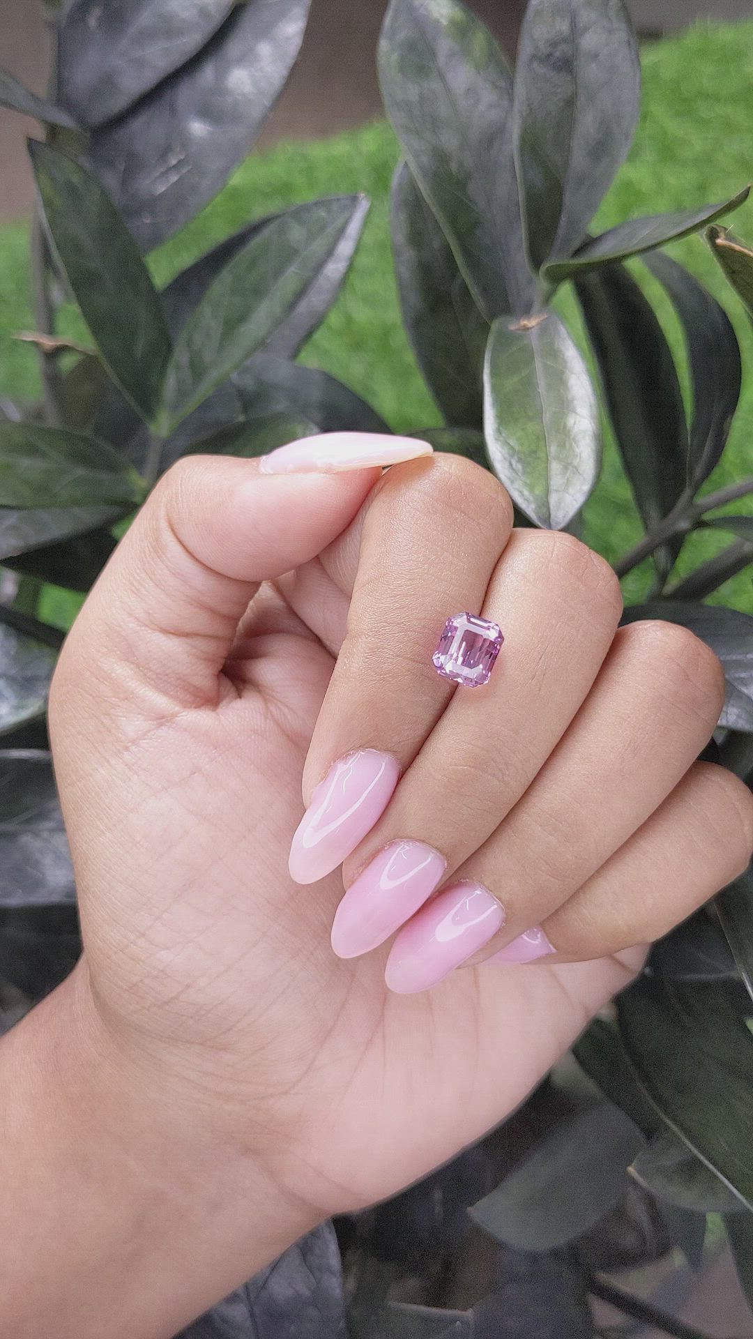 3.03 Ct. Pinkish Purple Spinel from Tanzania Size Video