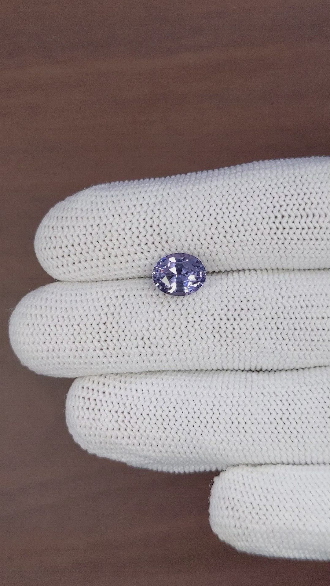 3.06 Ct. Greyish Blue Spinel from Tanzania Size Video