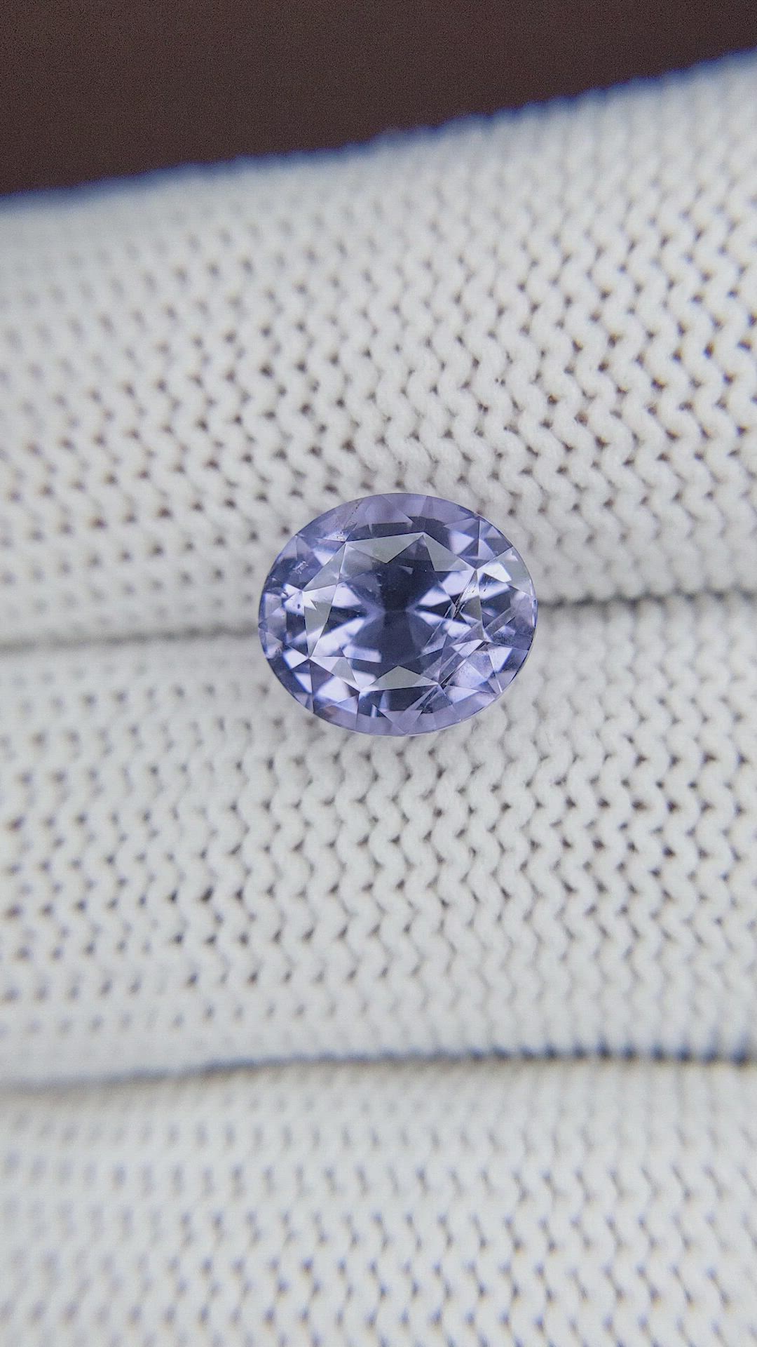 3.93 Ct. Greyish Violet Spinel from Tanzania Size Video