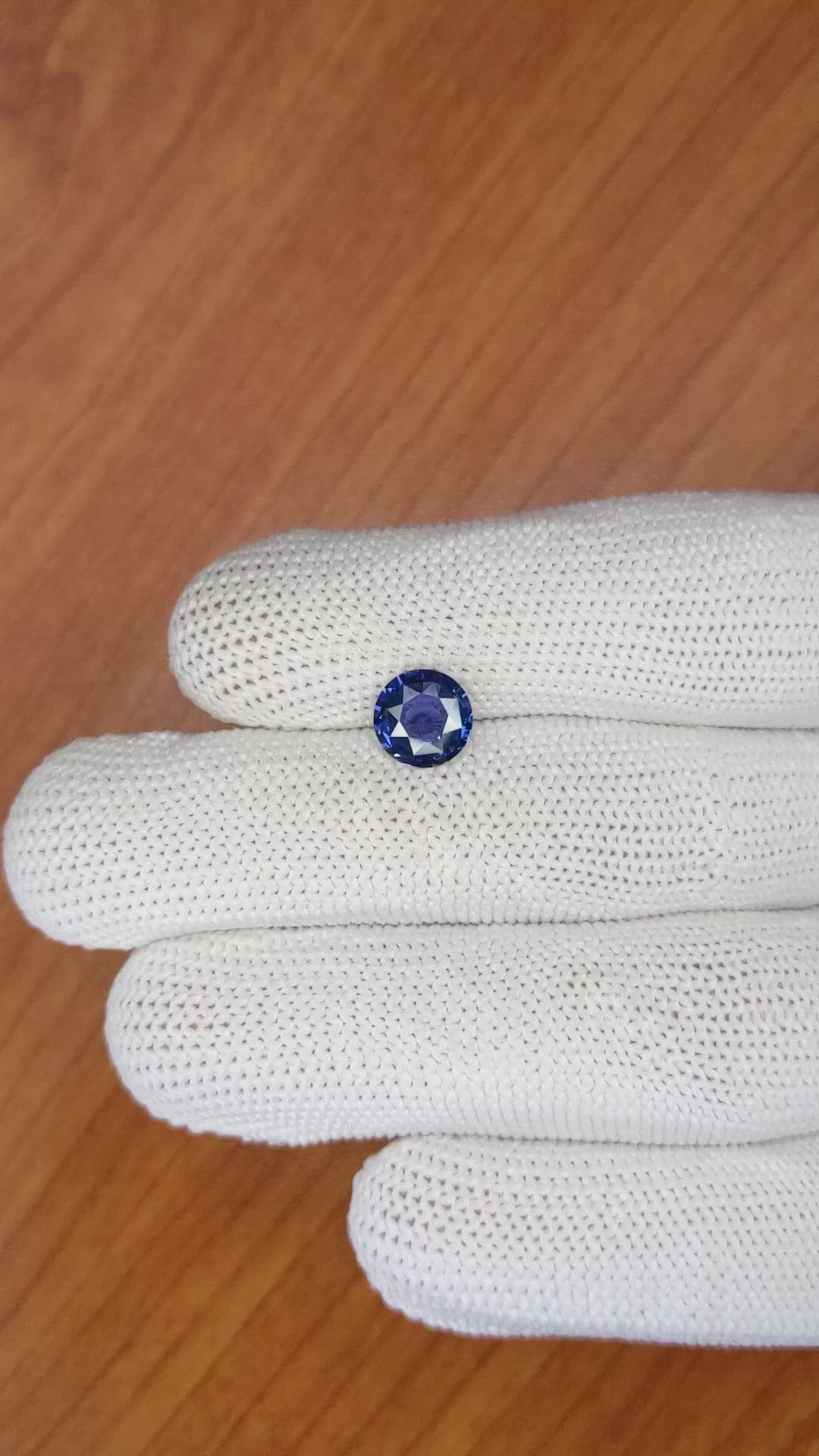1.51 Ct. Cobalt Spinel from Ceylon (Sri Lanka) Size Video
