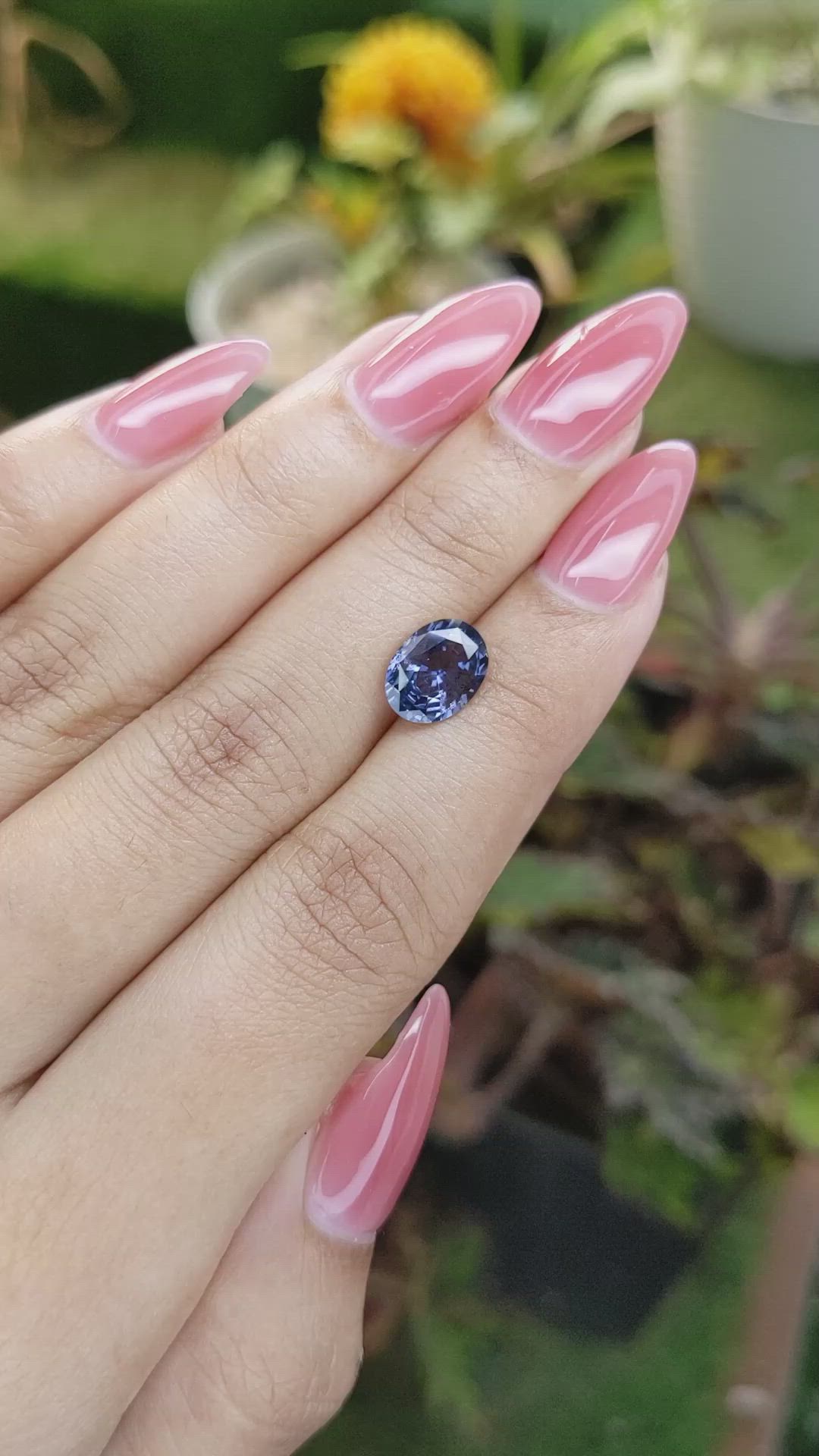 2.15 Ct. Cobalt Spinel from Ceylon (Sri Lanka) Size Video