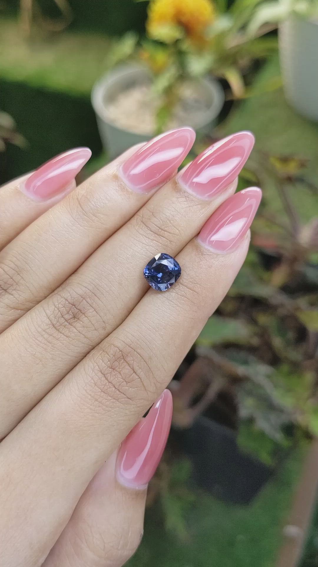2.11 Ct. Cobalt Spinel from Ceylon (Sri Lanka) Size Video