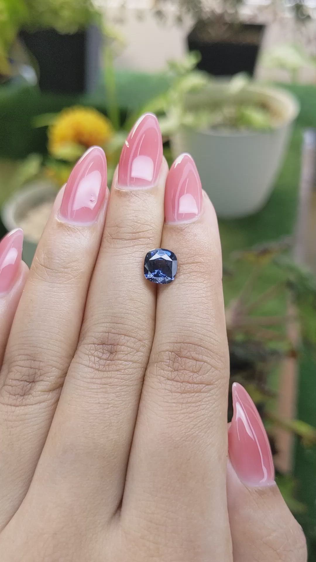 2.11 Ct. Cobalt Spinel from Ceylon (Sri Lanka) Size Video