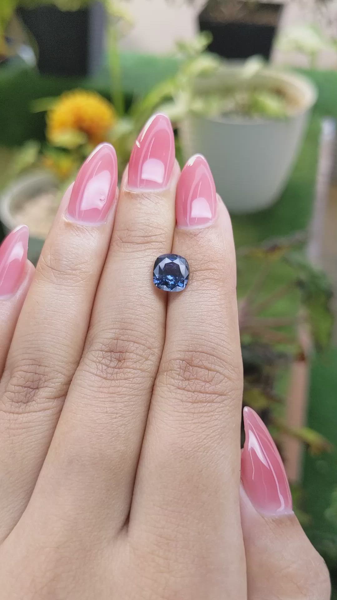 2.27 Ct. Cobalt Spinel from Ceylon (Sri Lanka) Size Video