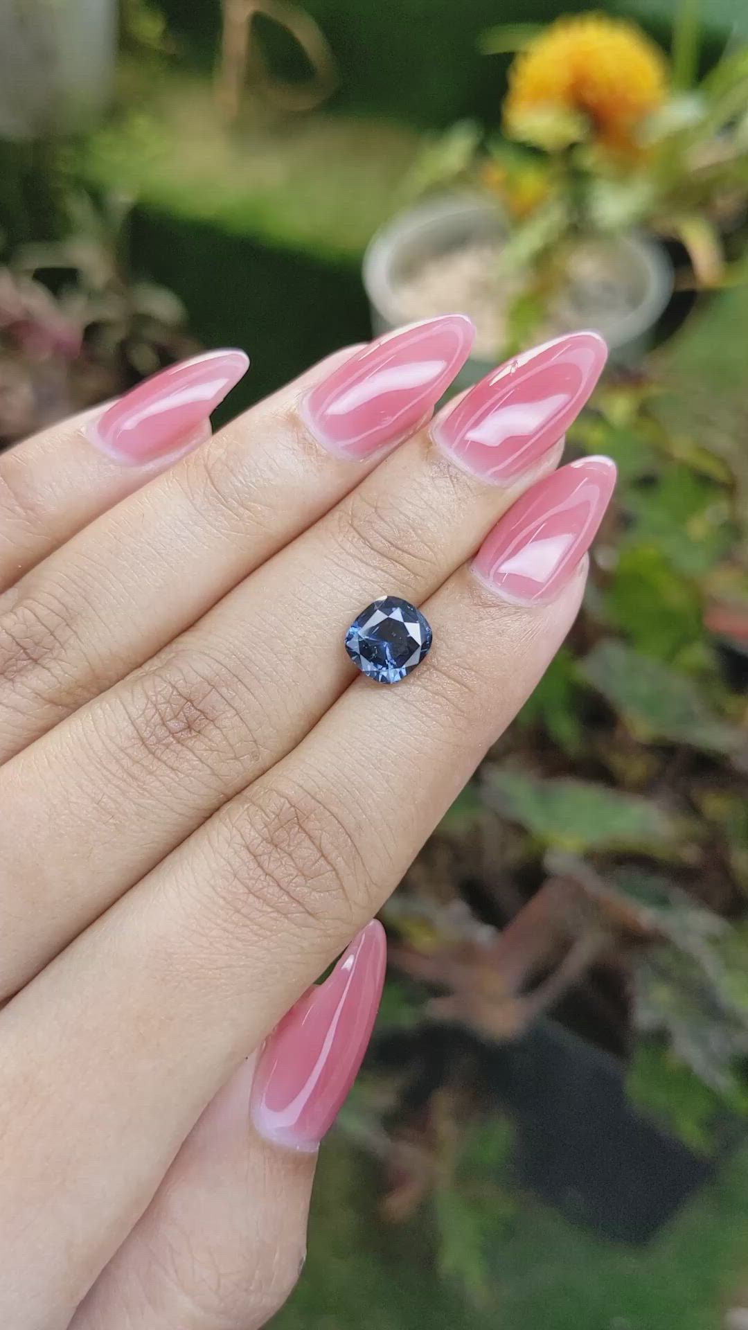 2.27 Ct. Cobalt Spinel from Ceylon (Sri Lanka) Size Video