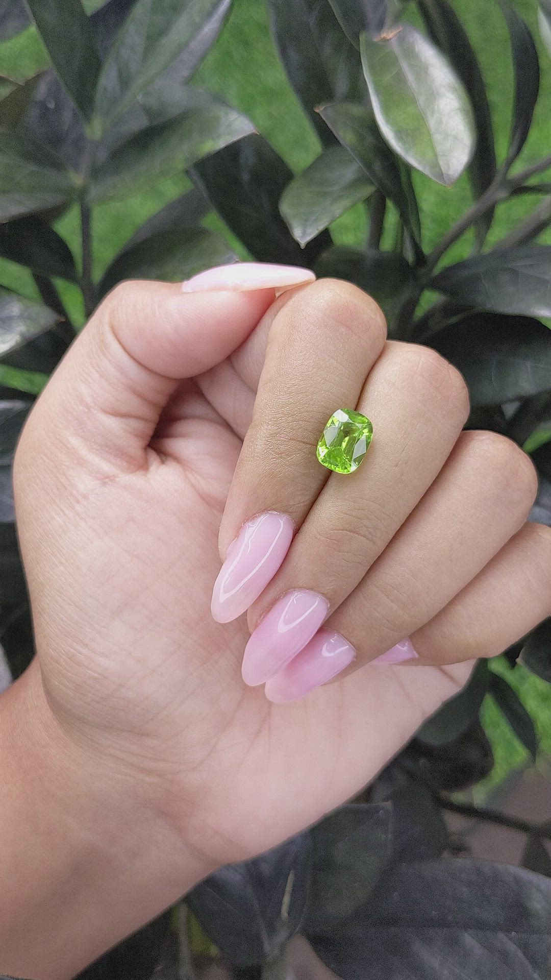 2.74 Ct. Peridot from Ceylon (Sri Lanka) Size Video