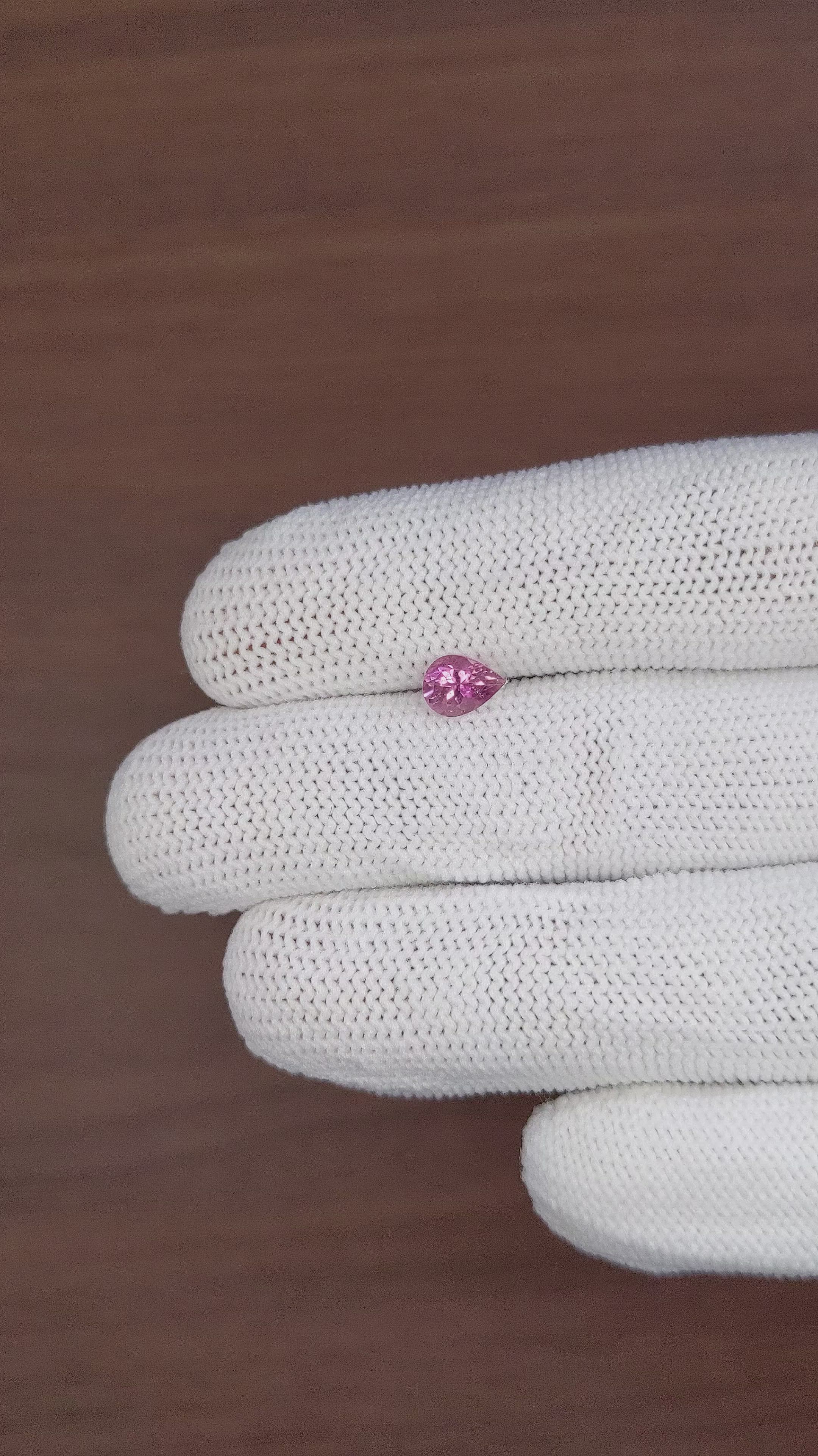 0.75 Ct. Tourmaline from Ceylon (Sri Lanka) Size Video