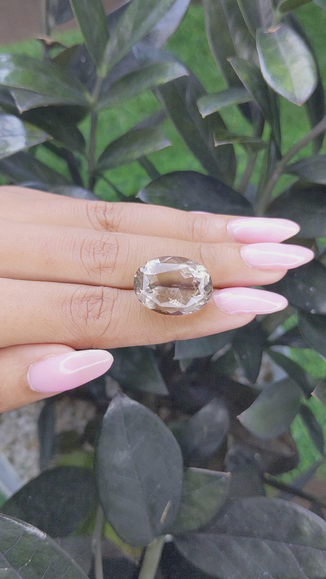 20.50 Ct. Smokey Quartz from Ceylon (Sri Lanka) Size Video