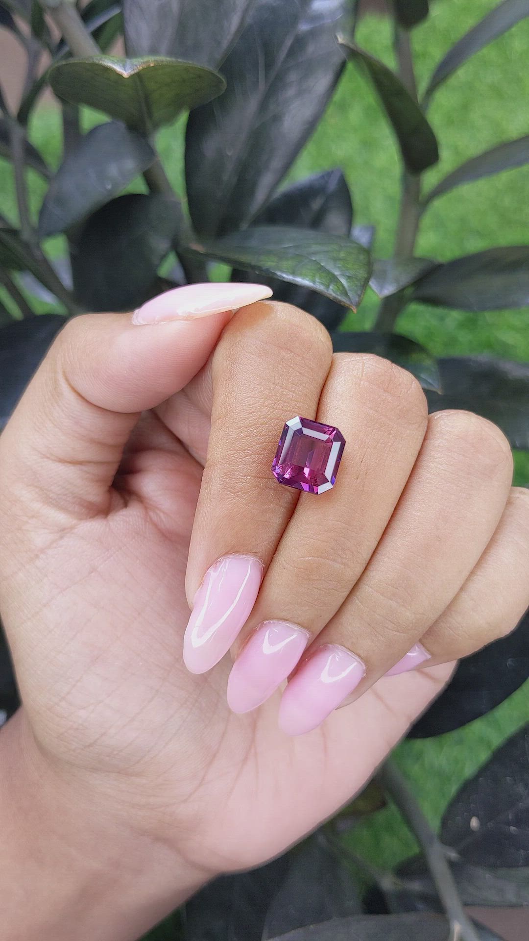 5.22 Ct. Purplish Pink Spinel from Tanzania Size Video