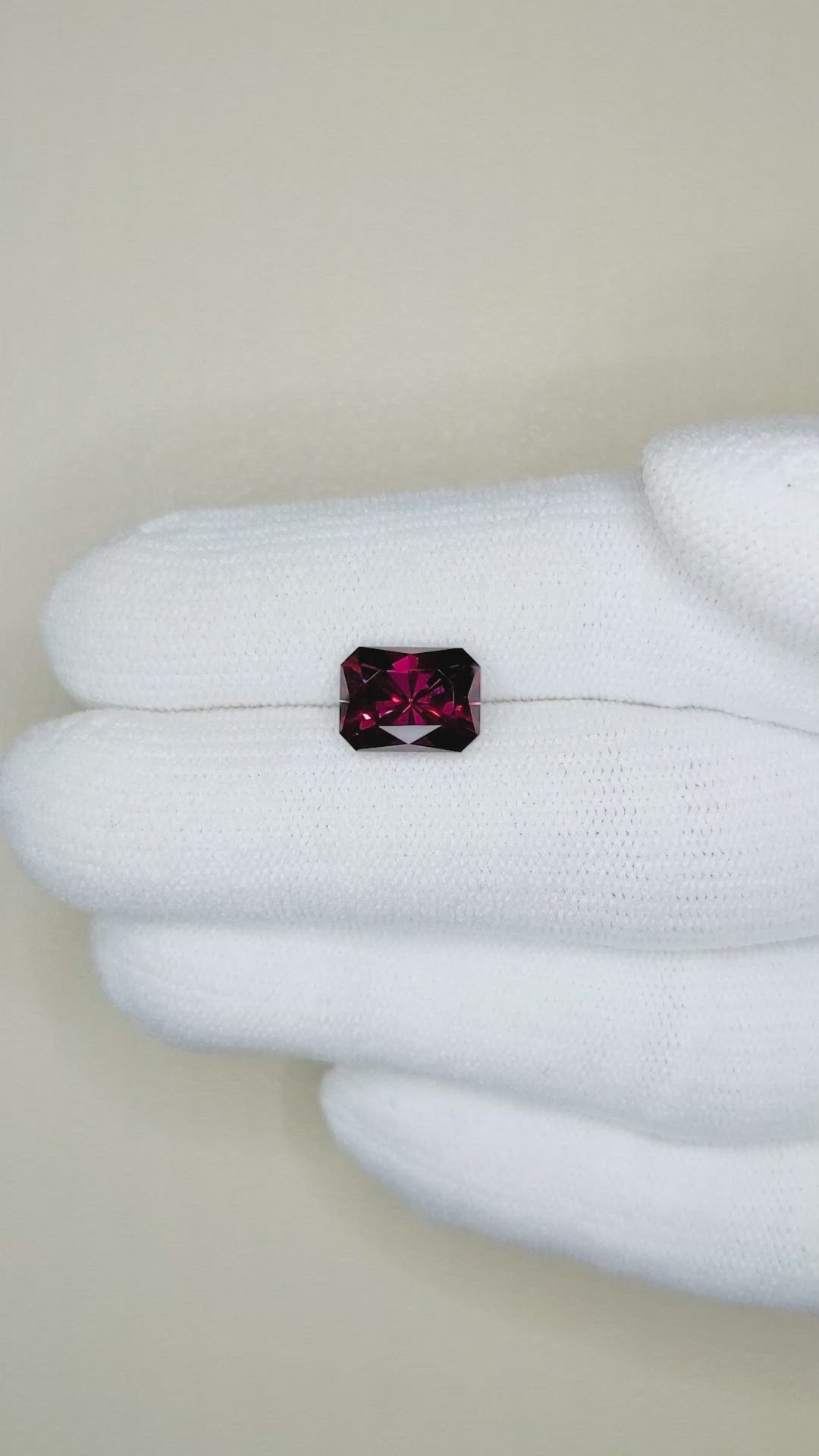 3.78 Ct. Rhodolite Garnet from Tanzania Size Video