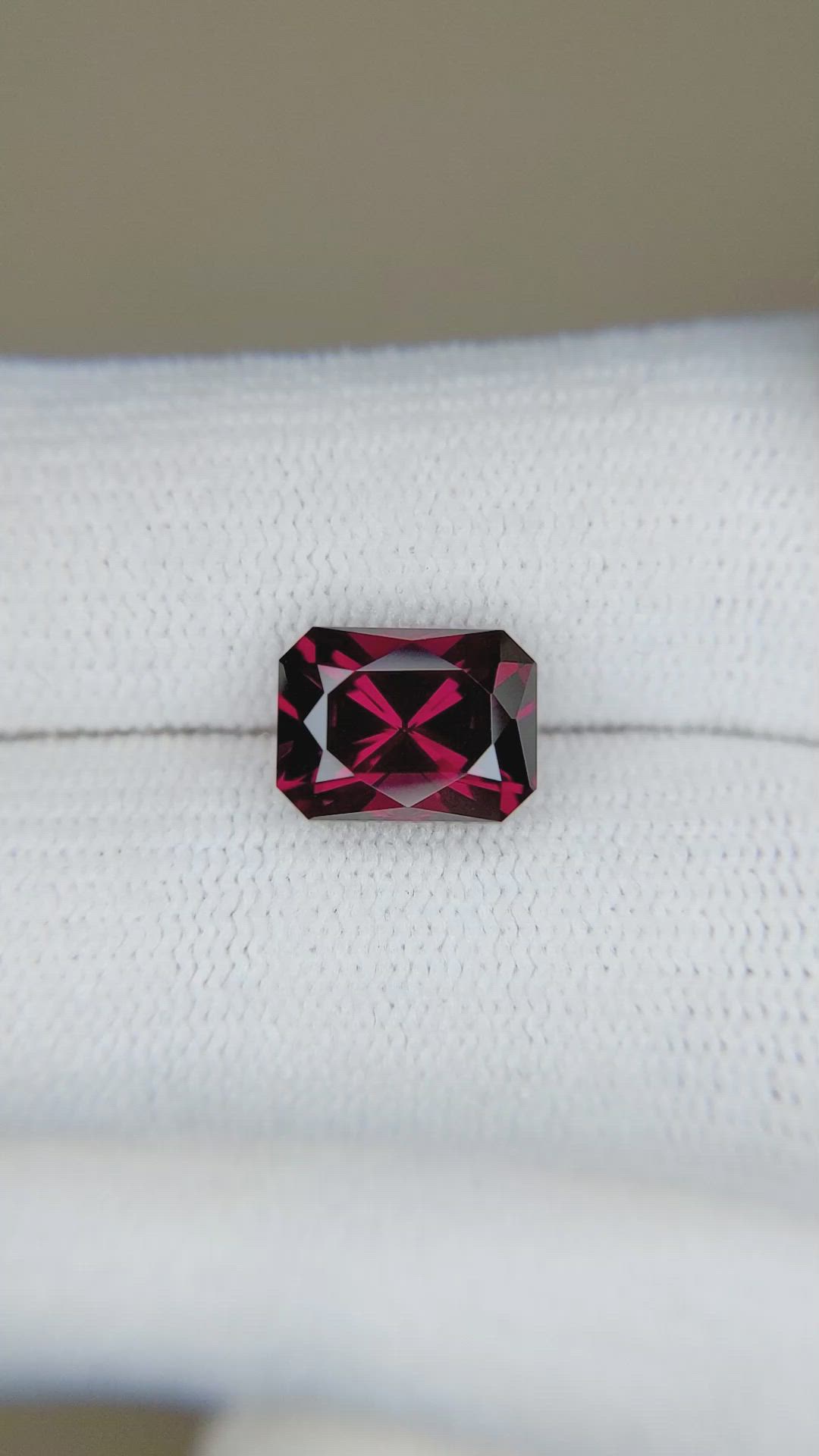3.78 Ct. Rhodolite Garnet from Tanzania Size Video