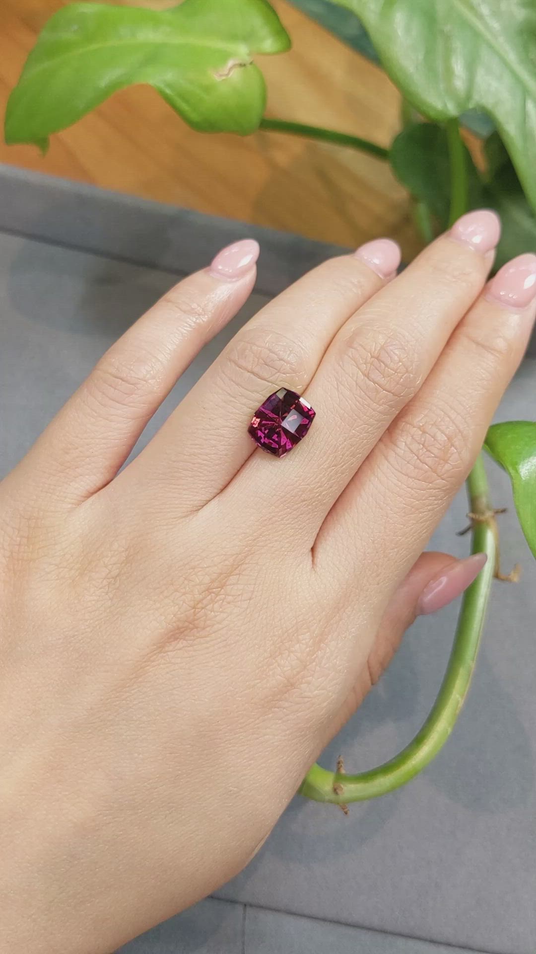 5.09 Ct. Garnet from Tanzania Size Video