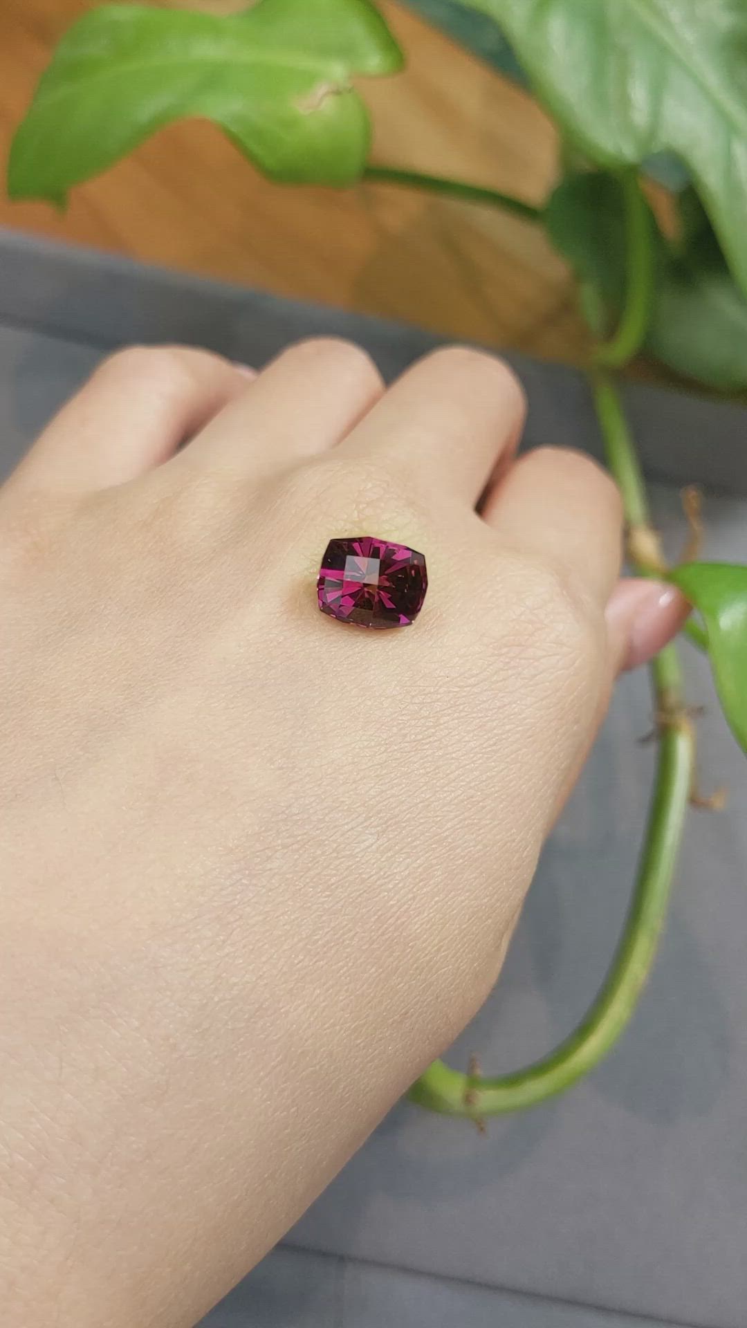 5.09 Ct. Garnet from Tanzania Size Video