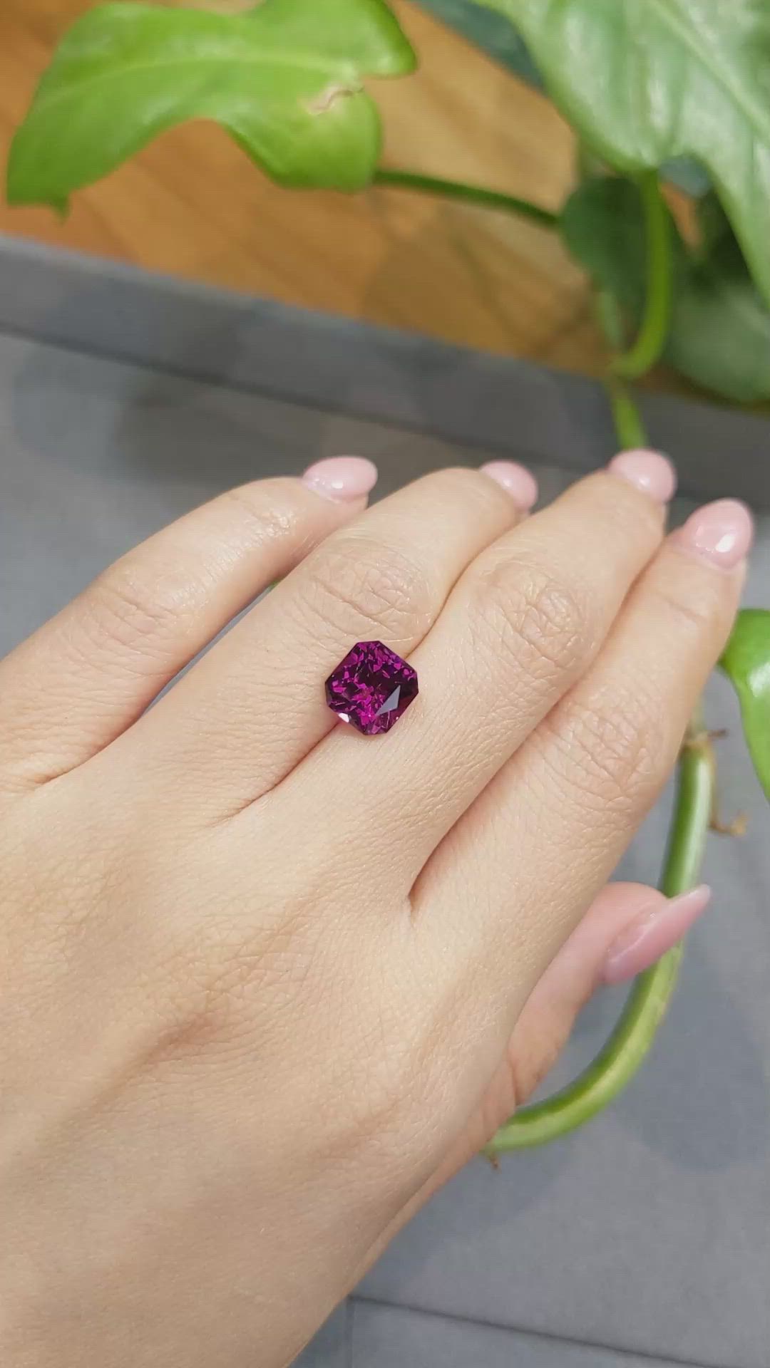 3.46 Ct. Garnet from Tanzania Size Video