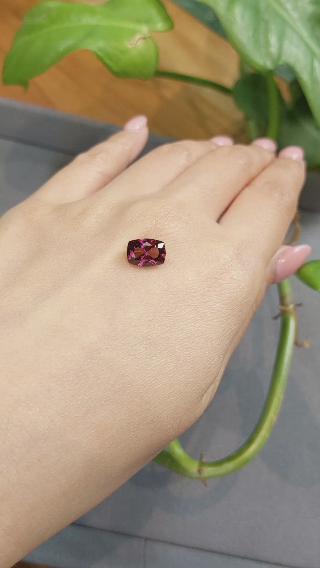 2.77 Ct. Garnet from Tanzania Size Video