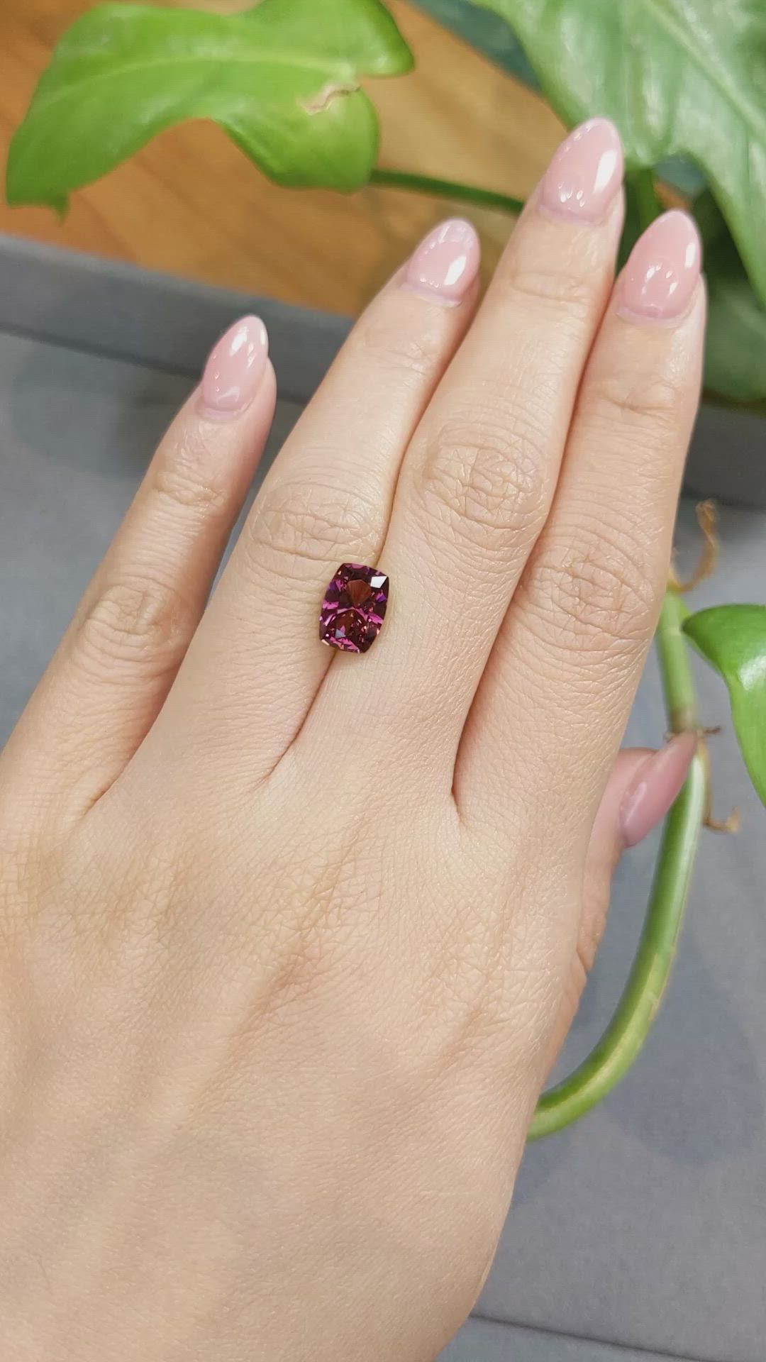 2.77 Ct. Garnet from Tanzania Size Video