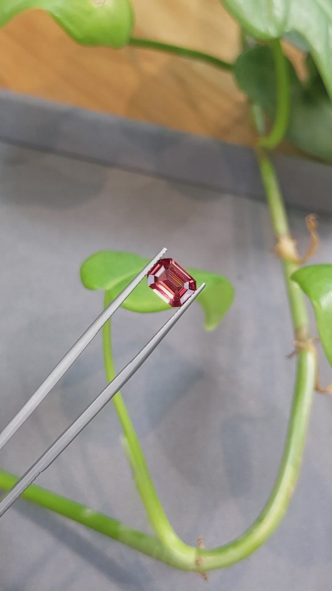 2.19 Ct. Red Spinel from Burma (Myanmar) Size Video