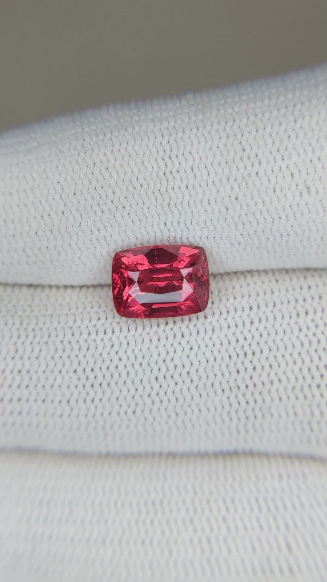 2.74 Ct. Spinel from Burma (Myanmar) Size Video