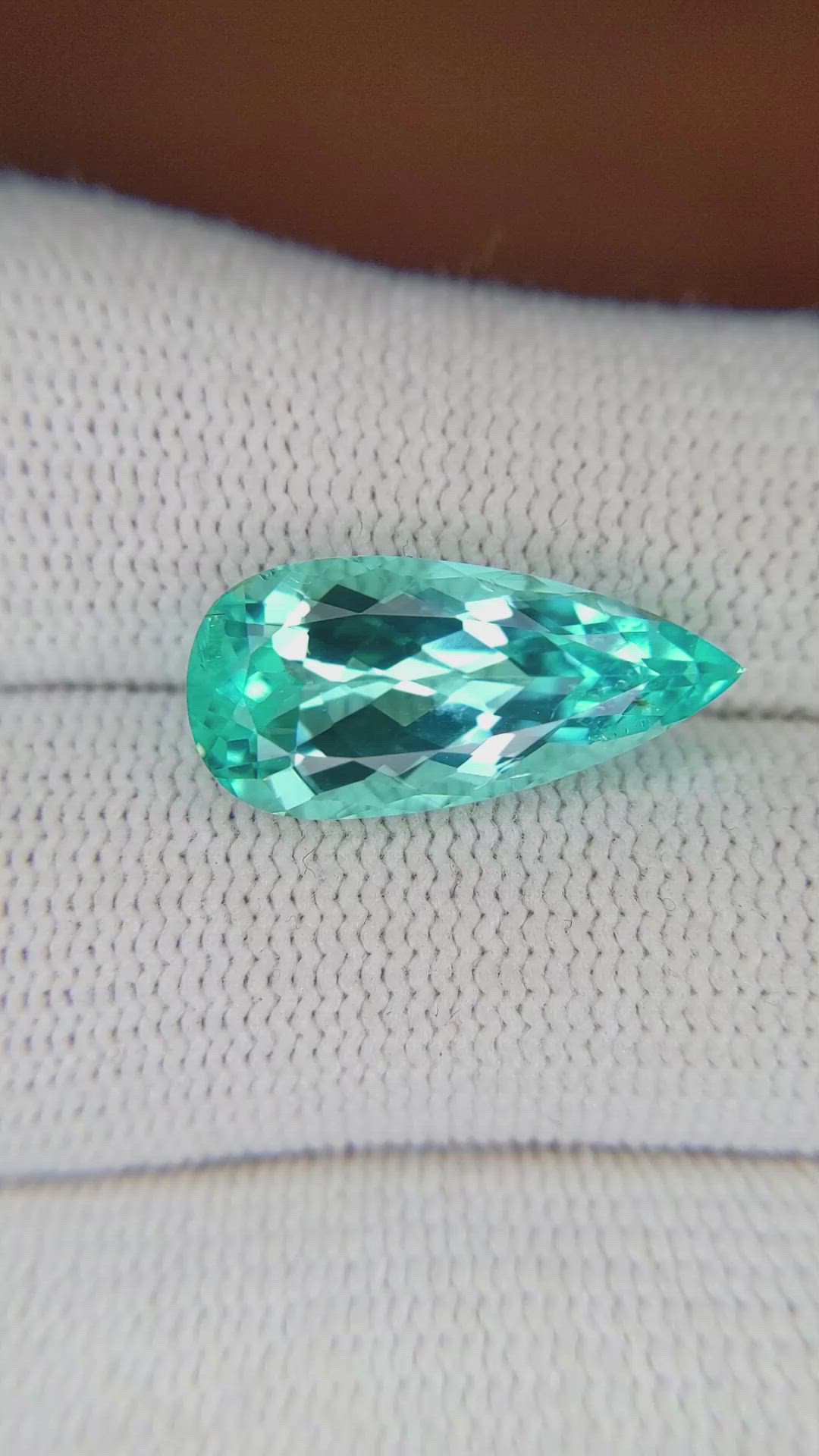 5.71 Ct. Paraiba Tourmaline from Mozambique Size Video
