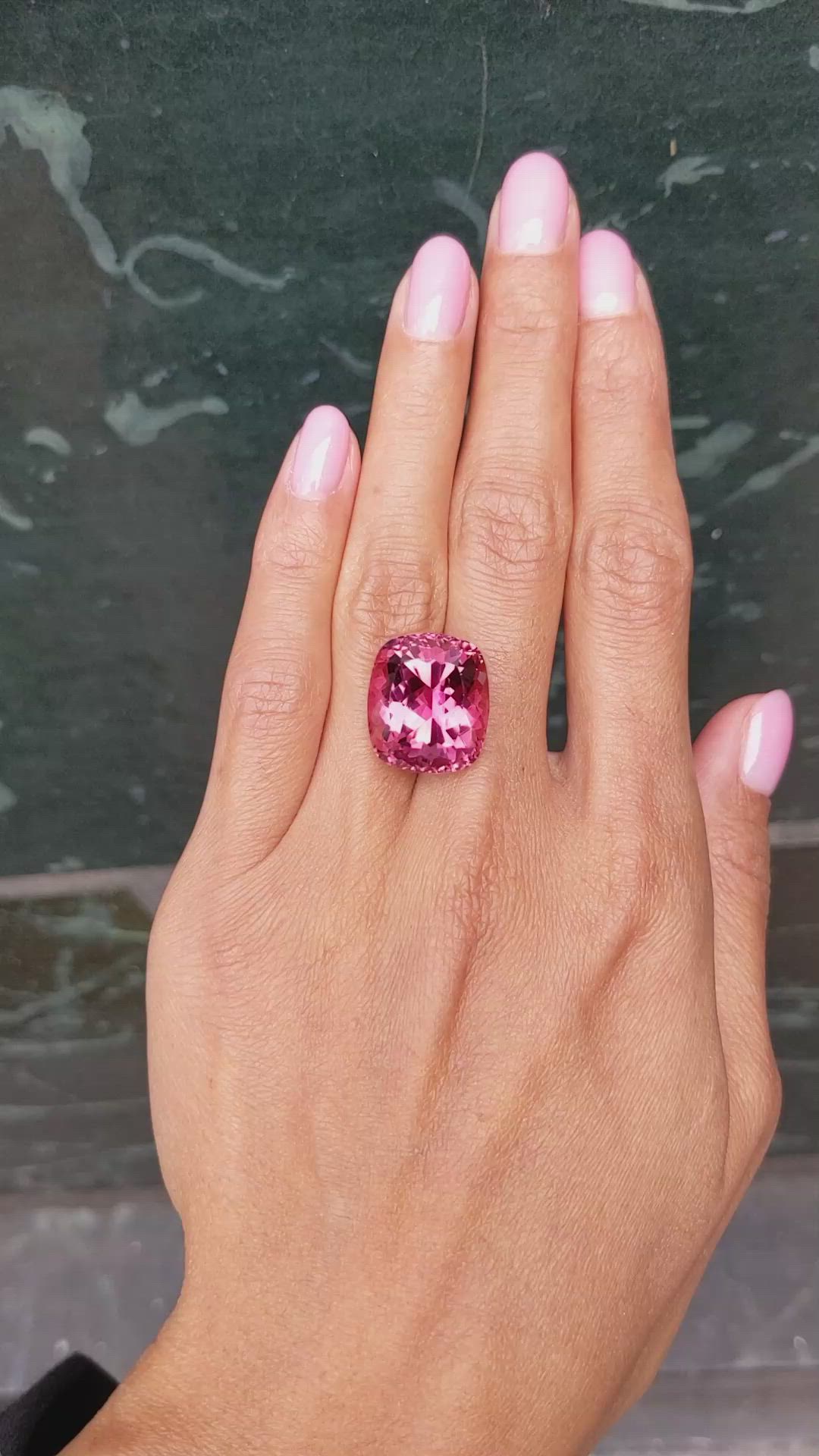 24.16 Ct. Tourmaline from Mozambique Size Video