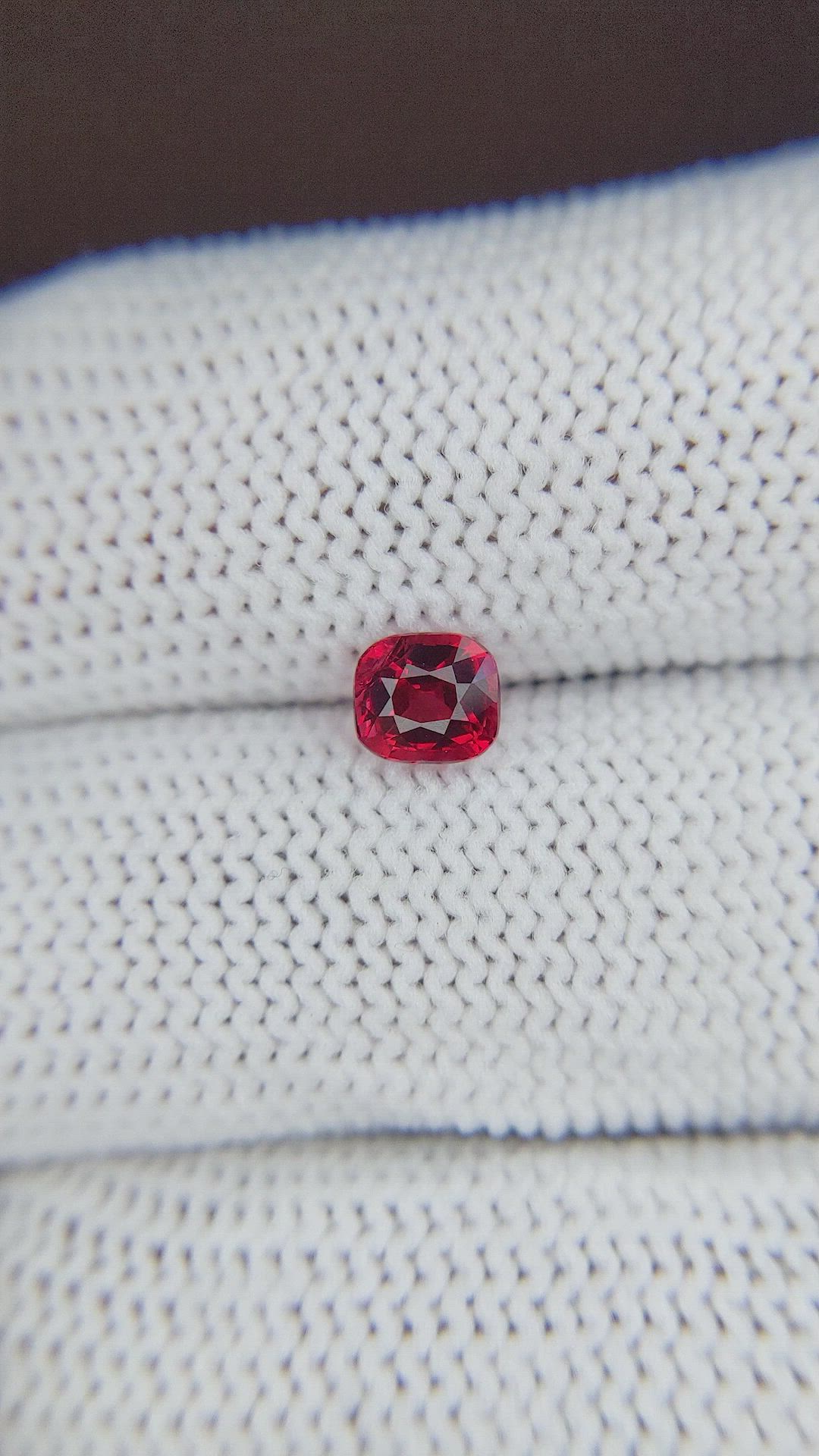 0.81 Ct. Spinel from Burma (Myanmar) Size Video