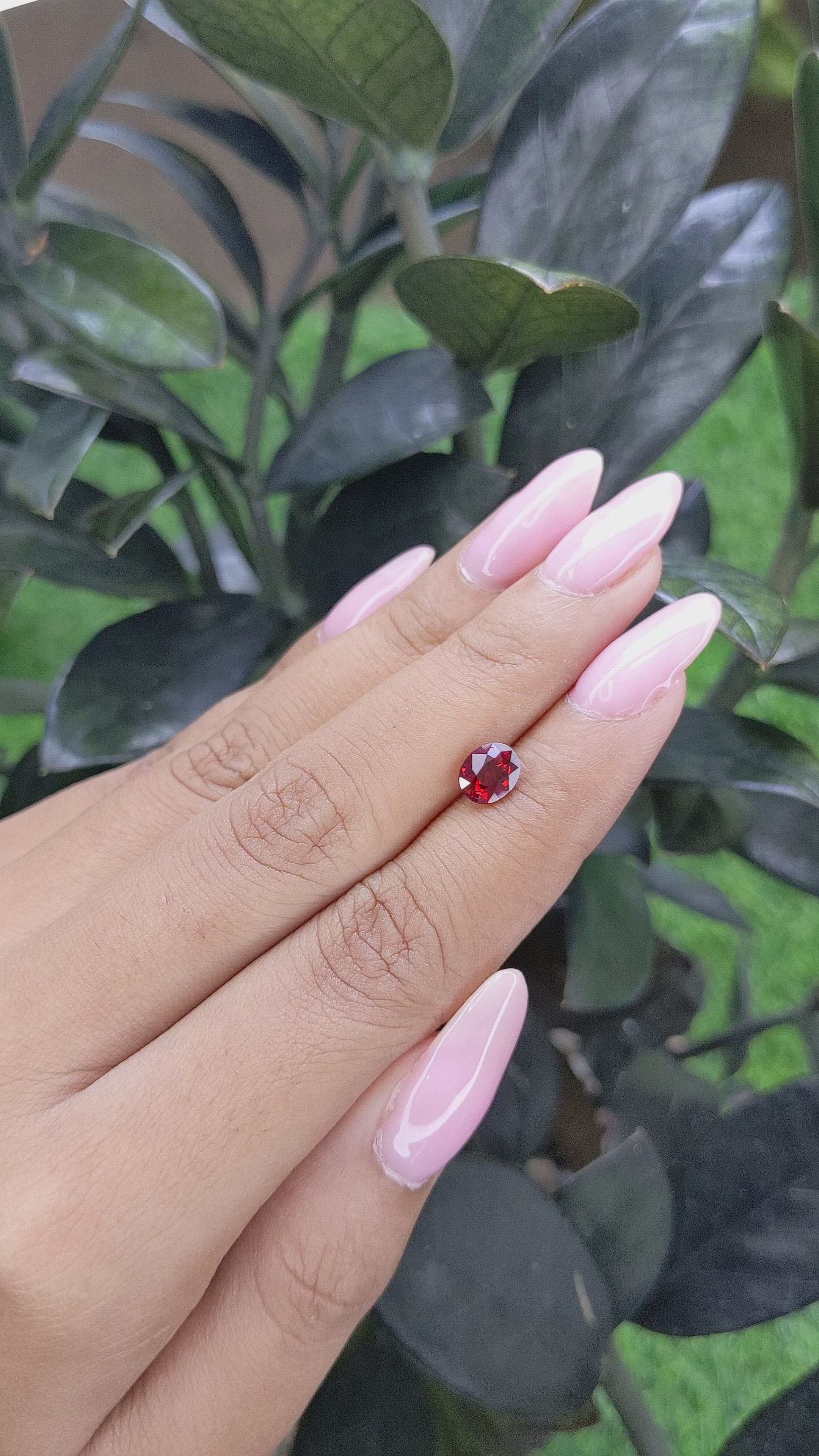 1.03 Ct. Spinel from Burma (Myanmar) Size Video