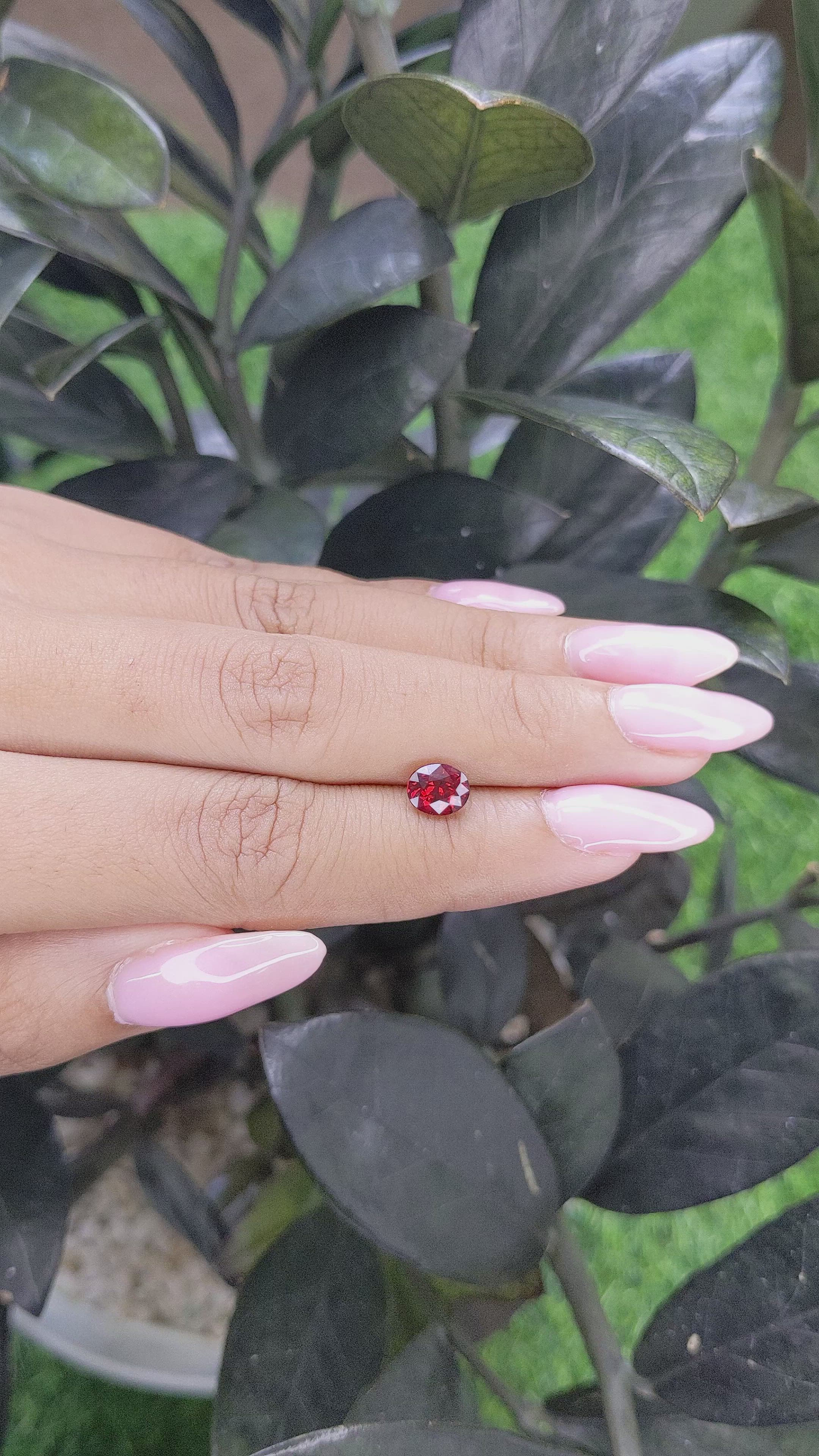 1.03 Ct. Spinel from Burma (Myanmar) Size Video