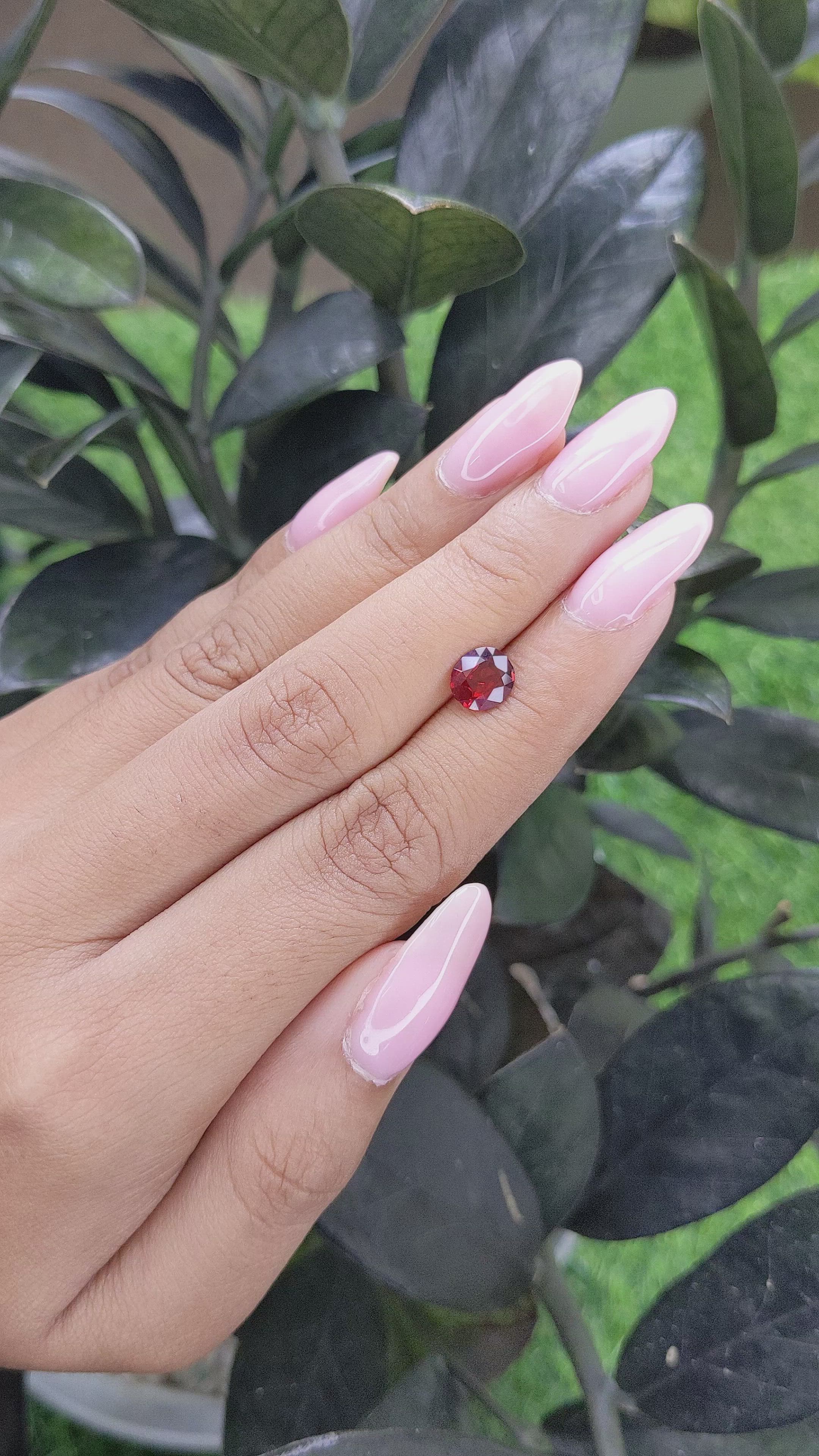 1.15 Ct. Spinel from Burma (Myanmar) Size Video