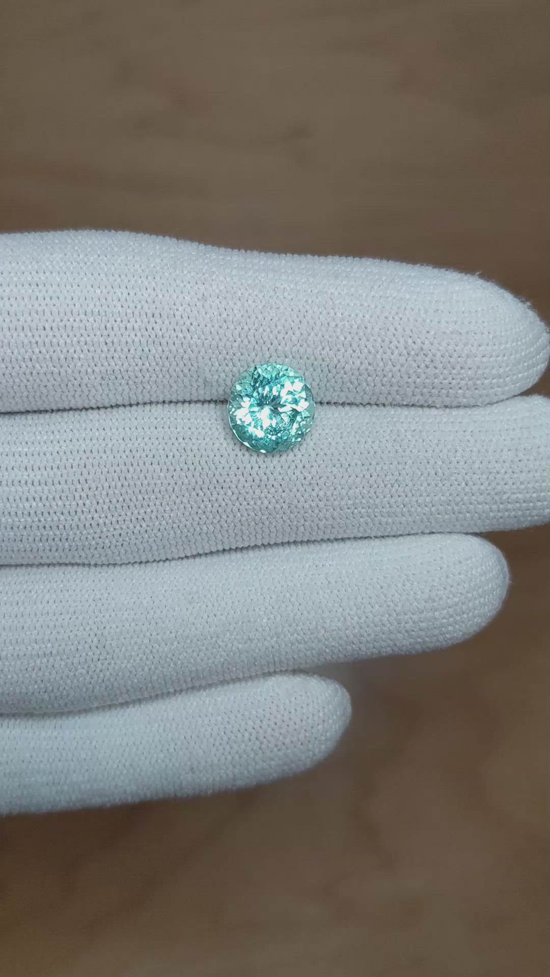 3.20 Ct. Paraiba Tourmaline from Mozambique Size Video