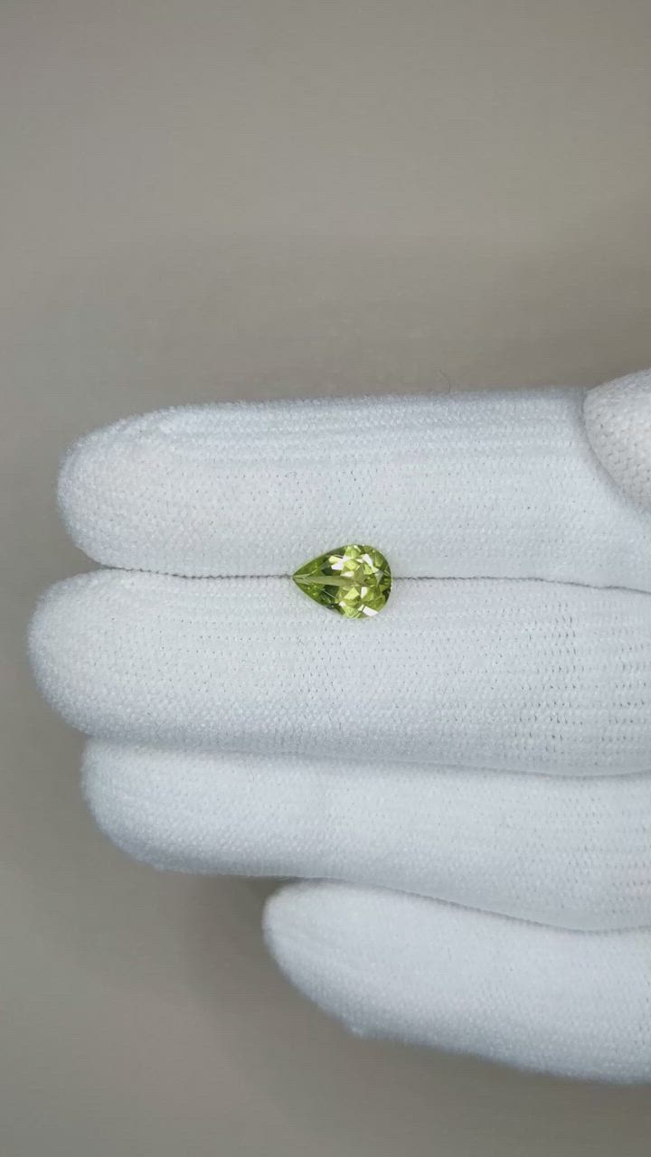 0.76 Ct. Peridot from Burma (Myanmar) Size Video