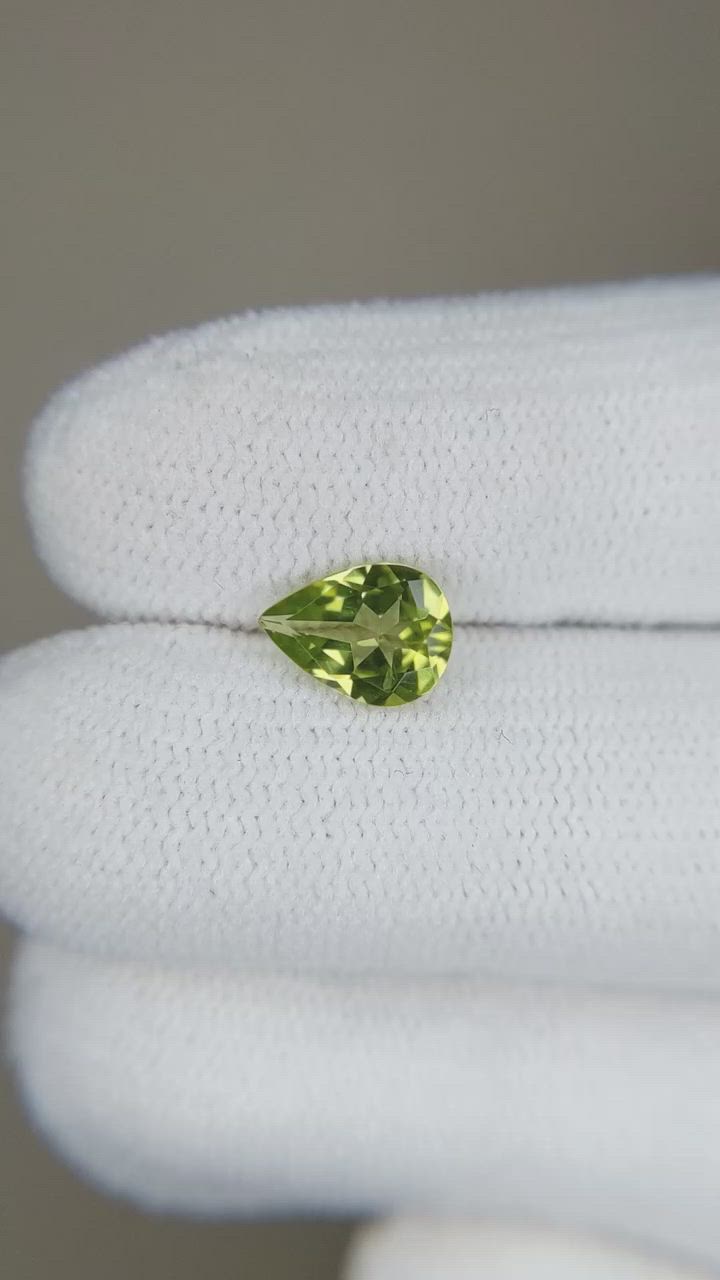 0.76 Ct. Peridot from Burma (Myanmar) Size Video
