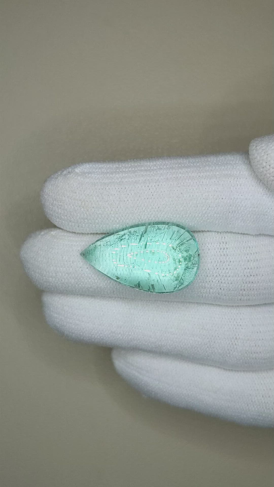 17.95 Ct. Cabochon Paraiba Tourmaline from Africa Size Video
