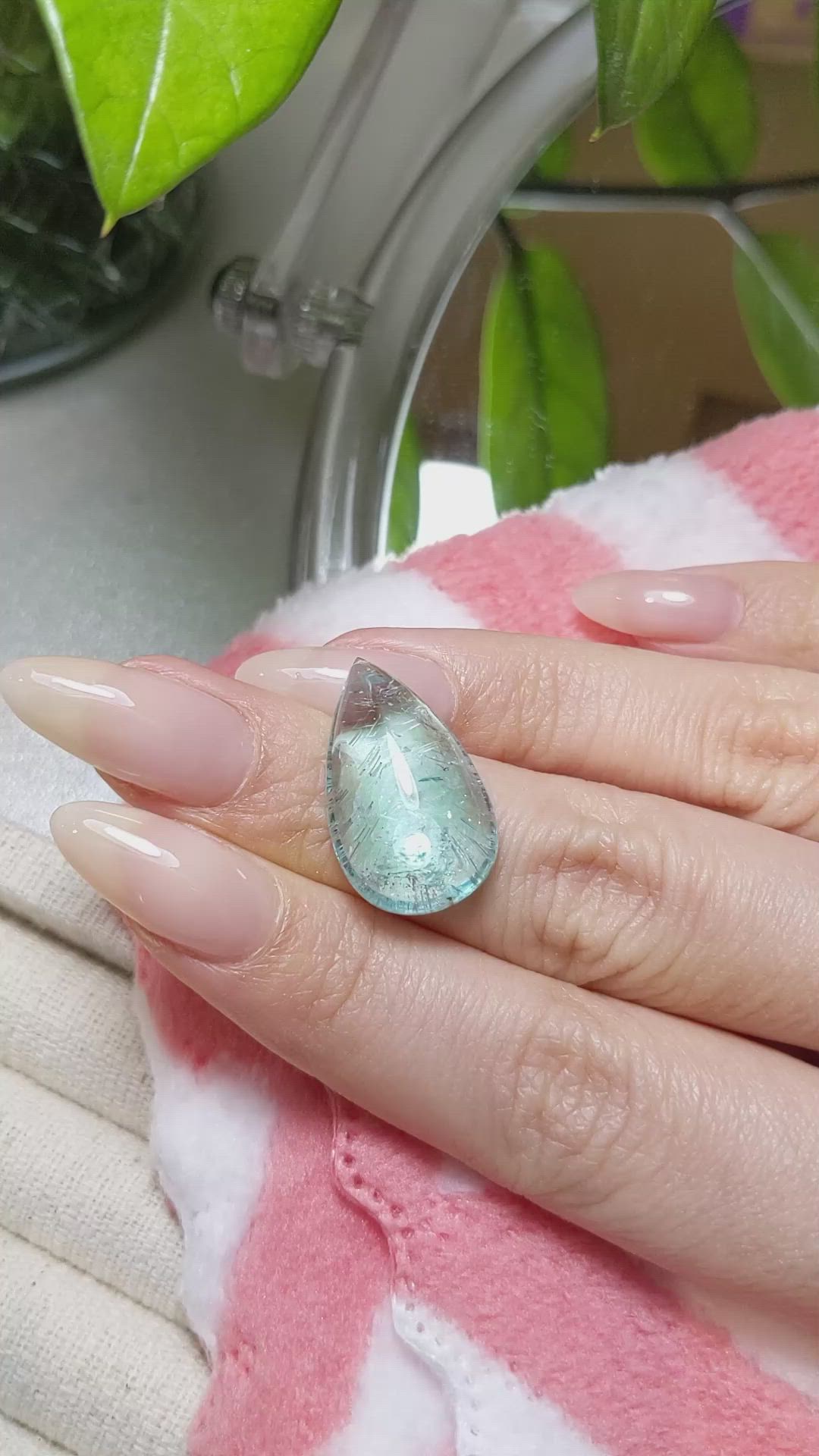 17.95 Ct. Cabochon Paraiba Tourmaline from Africa Size Video