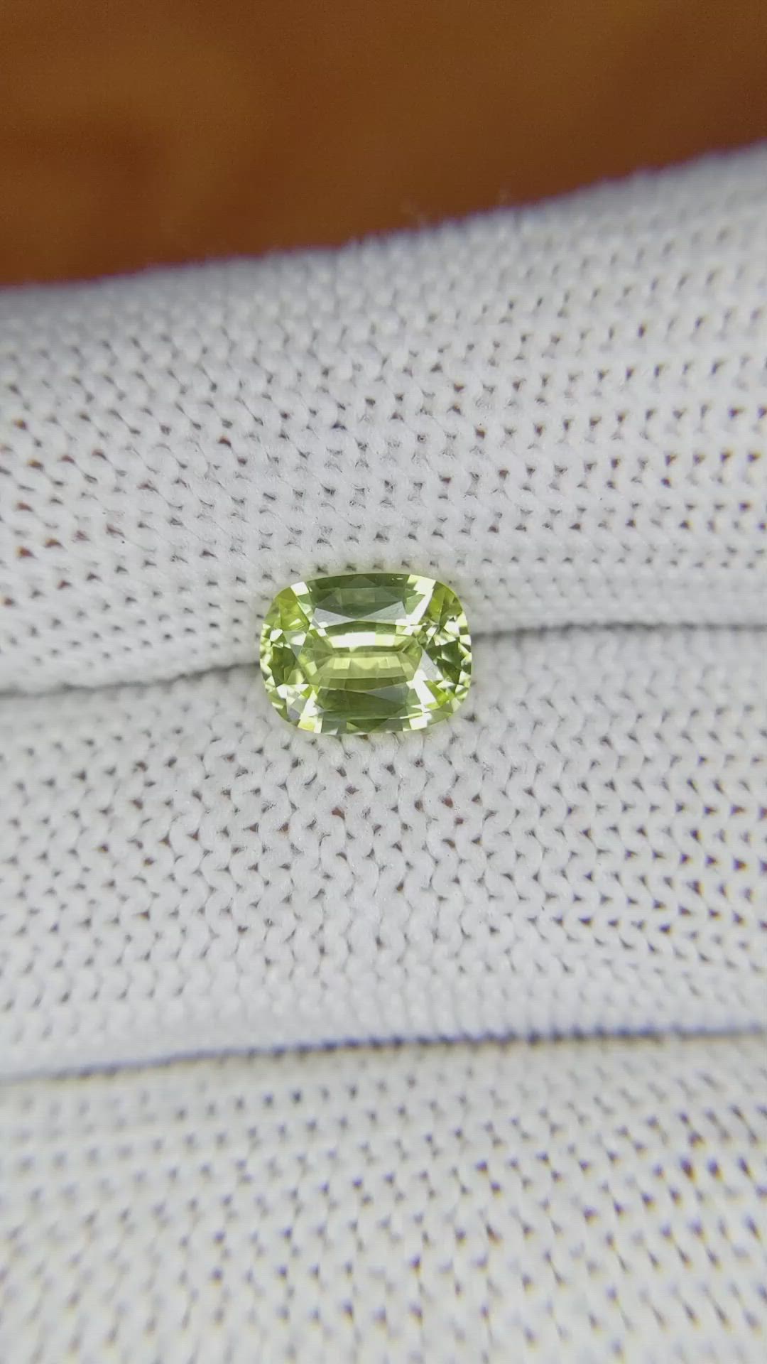 1.61 Ct. Chrysoberyl from Madagascar Size Video
