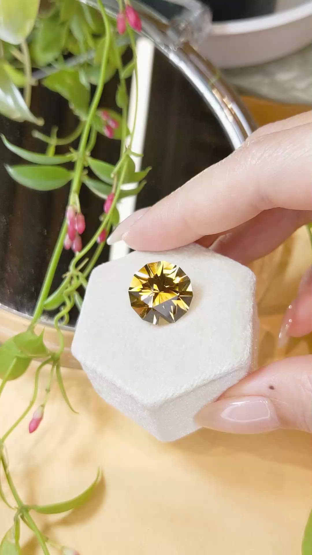 9.95 Ct. Citrine from Brazil Size Video