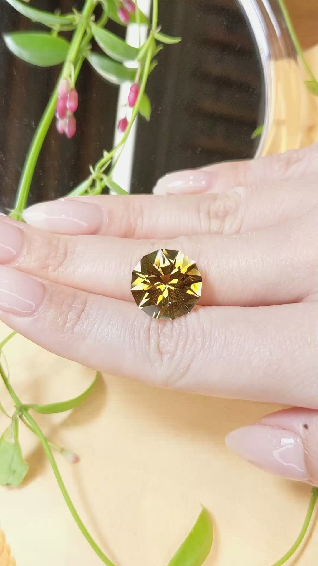 9.95 Ct. Citrine from Brazil Size Video