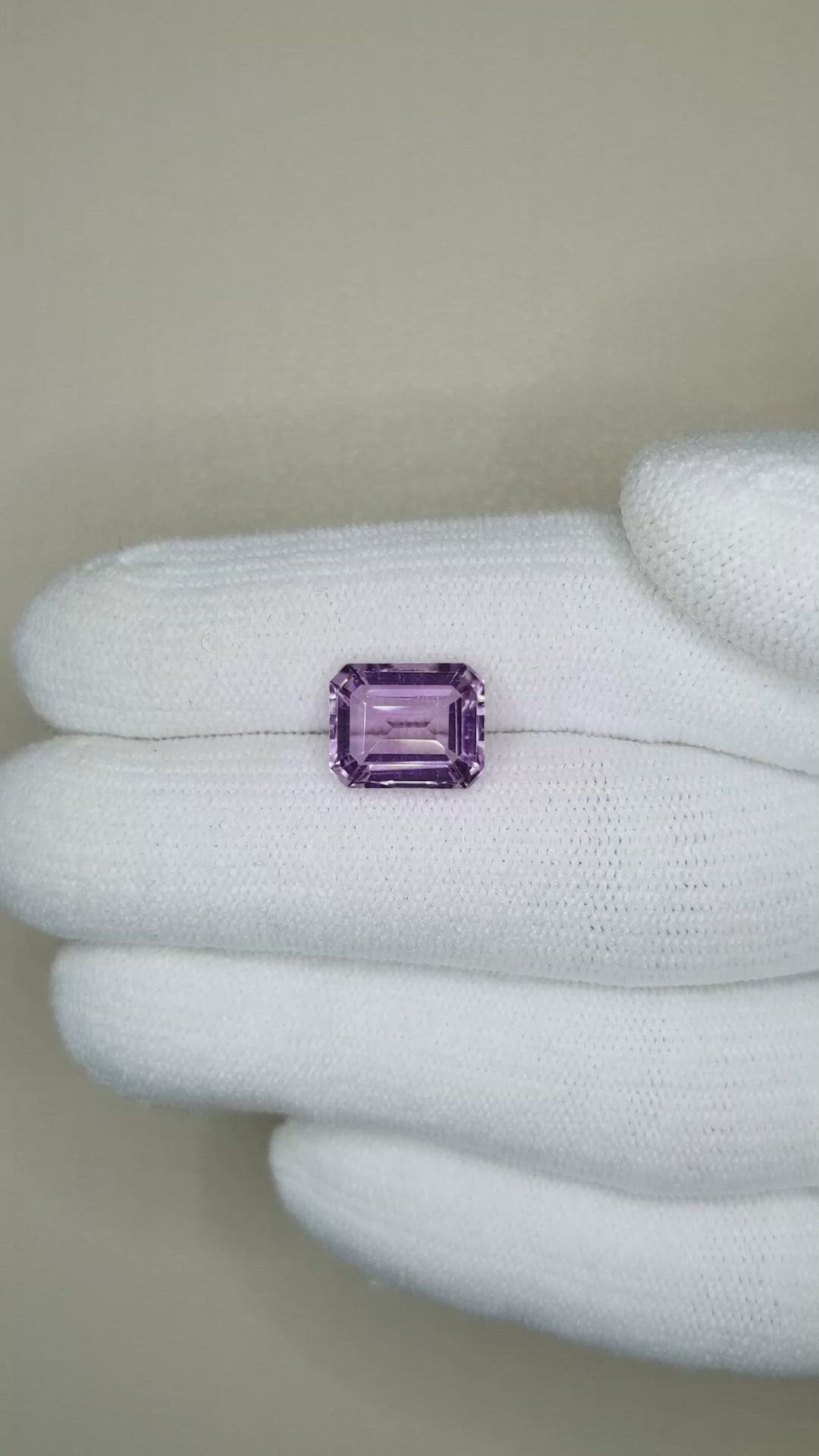 3.07 Ct. Amethyst from Brazil Size Video