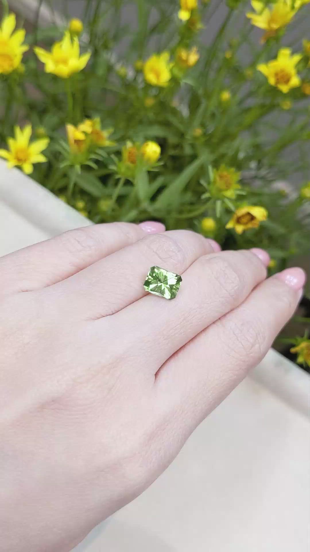 2.57 Ct. Peridot from Pakistan Size Video
