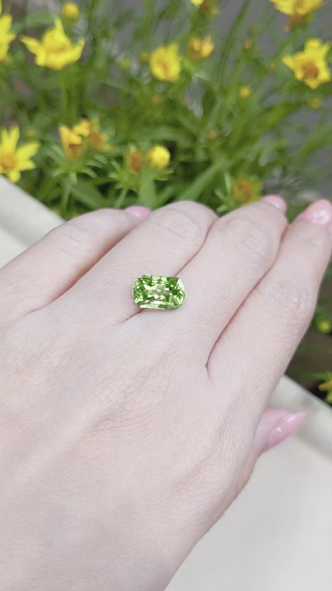 3.72 Ct. Peridot from Pakistan Size Video