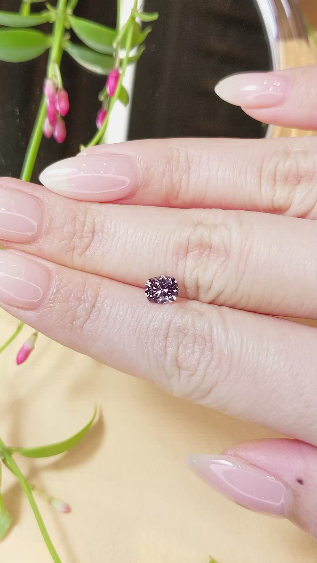 0.96 Ct. Spinel from Tanzania Size Video