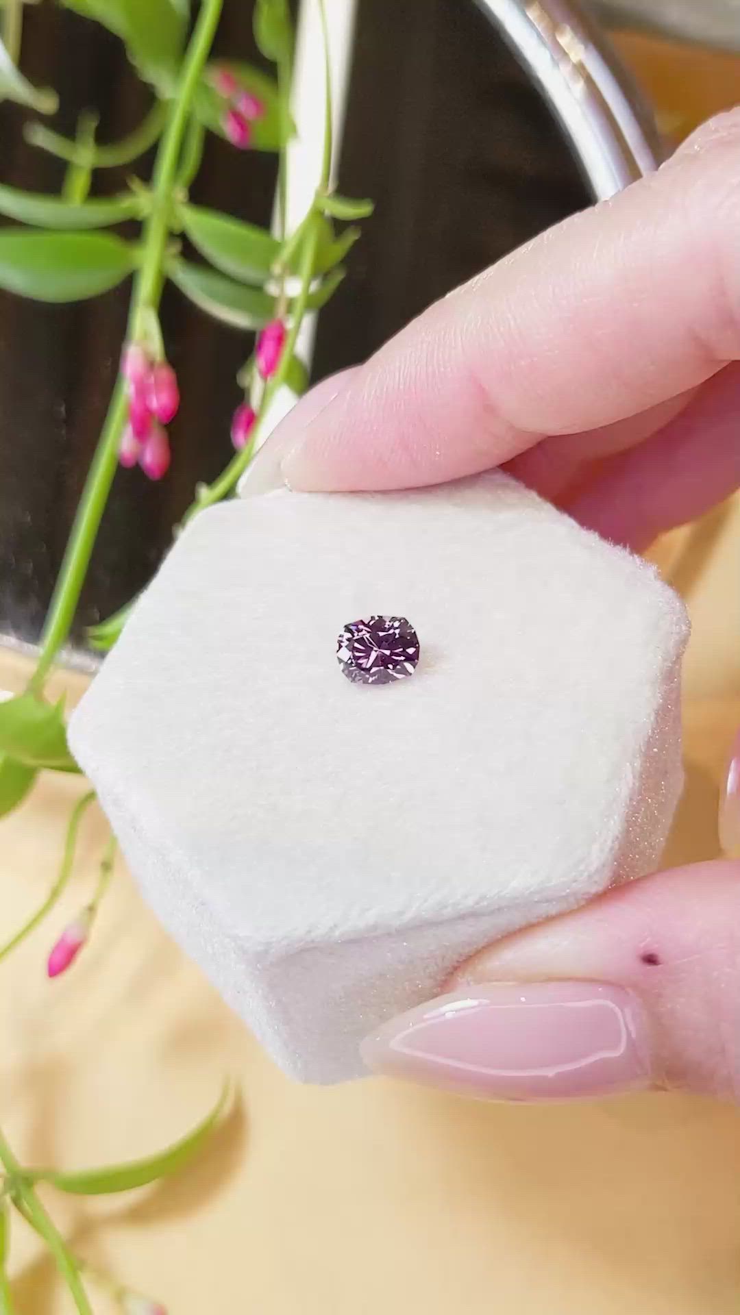 0.96 Ct. Spinel from Tanzania Size Video