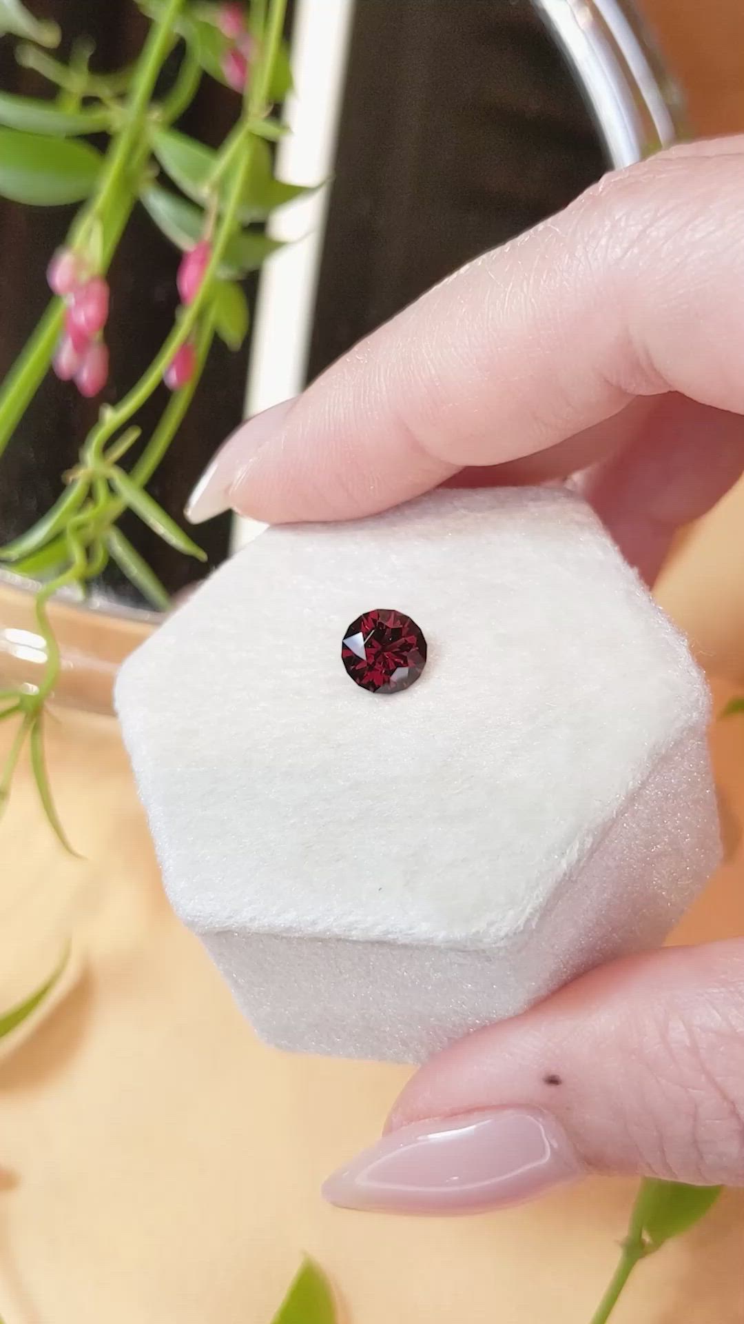 1.24 Ct. Spinel from Burma (Myanmar) Size Video