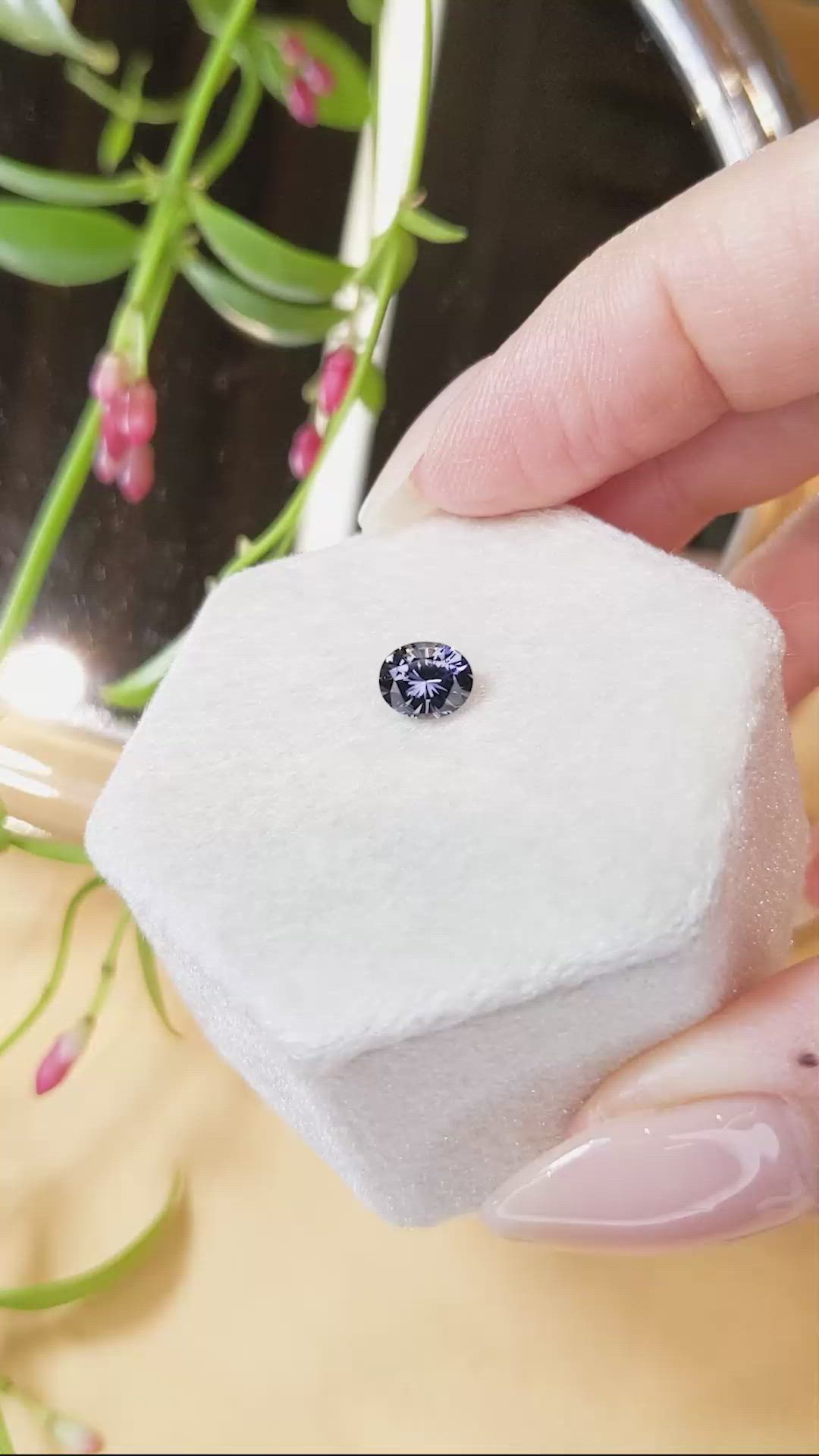 0.82 Ct. Spinel from Madagascar Size Video