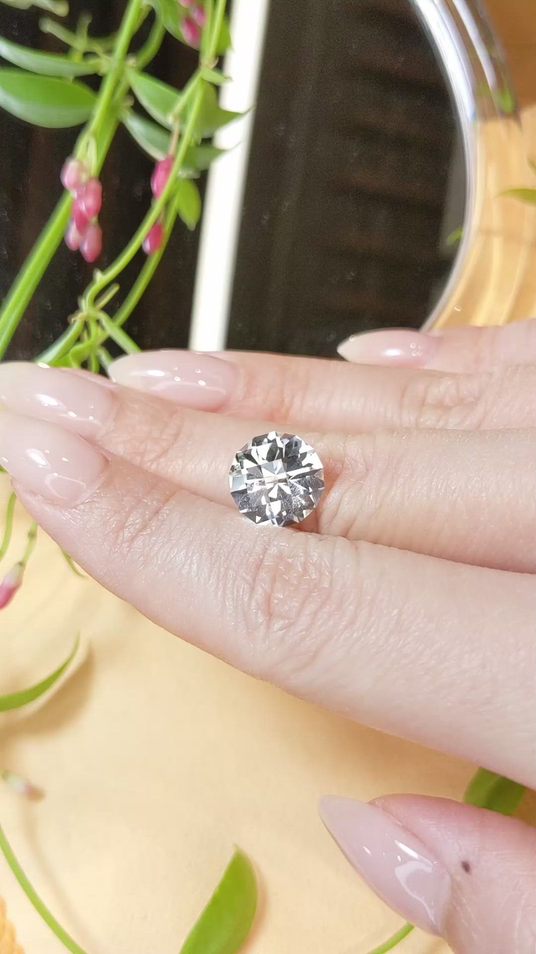 6.89 Ct. Topaz from Namibia Size Video