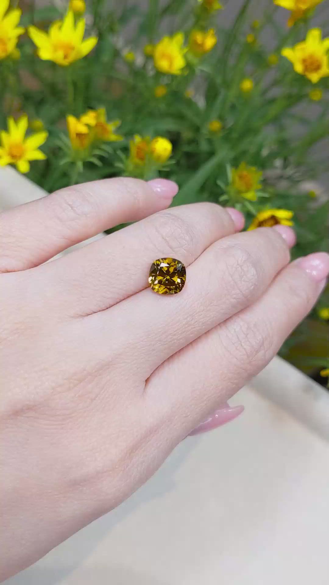 3.31 Ct. Mali Garnet from West Africa Size Video